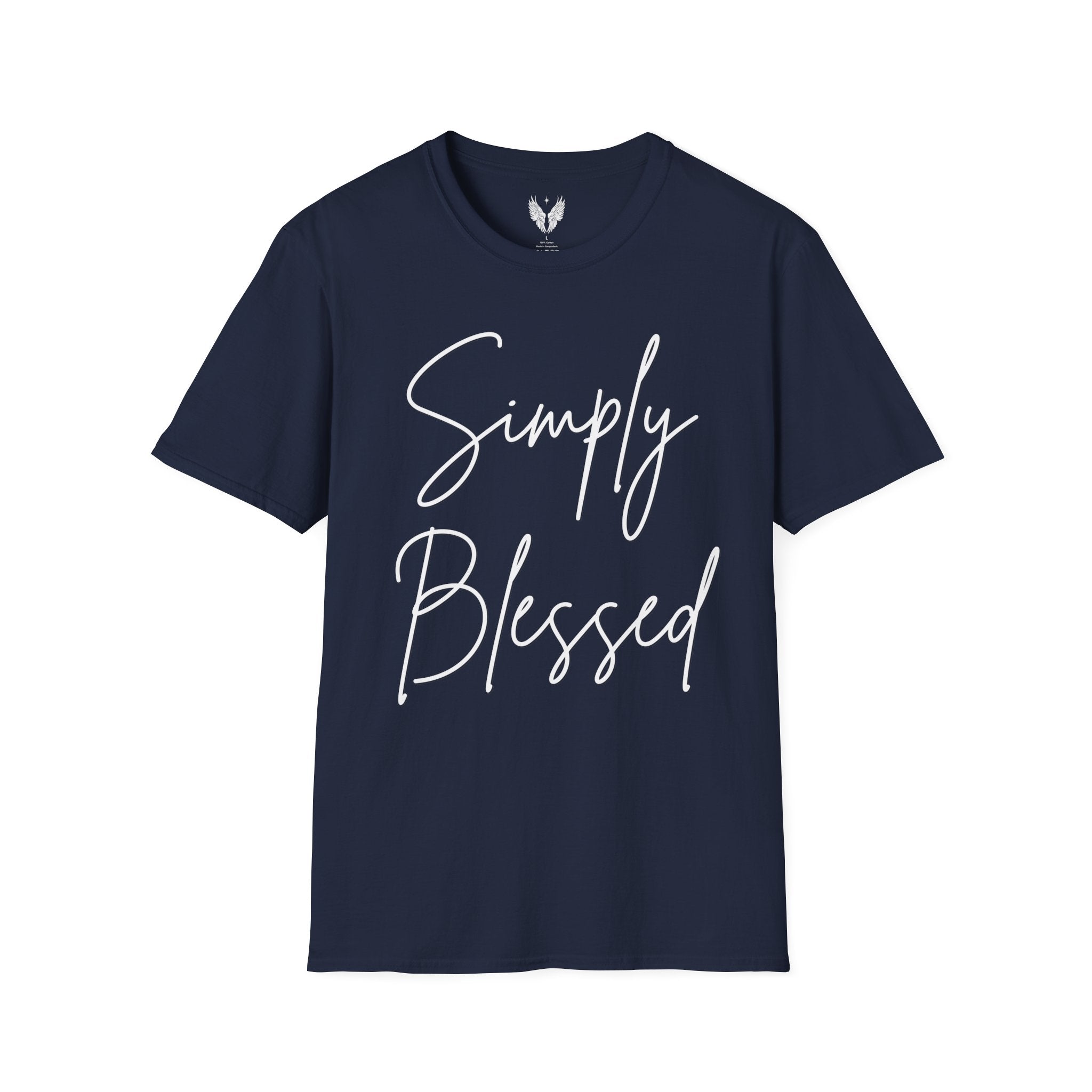 Simply Blessed Message Unisex Tee | Love, Gratitude, Faith T-Shirt