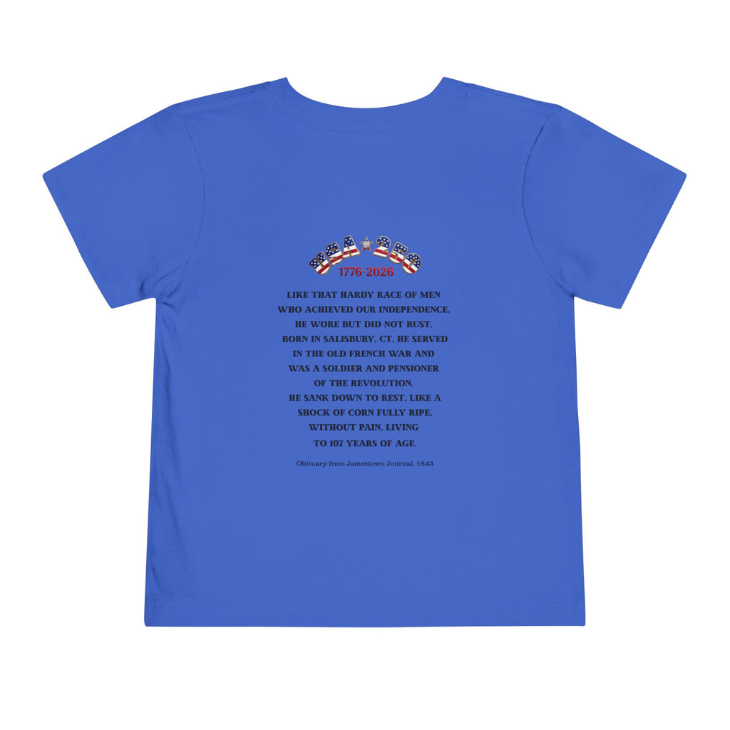 OWENS FAMILY with authentic obituary - Proud Descendant of a Patriot Unisex Toddler Tee | Revolutionary Soldier, American Flag