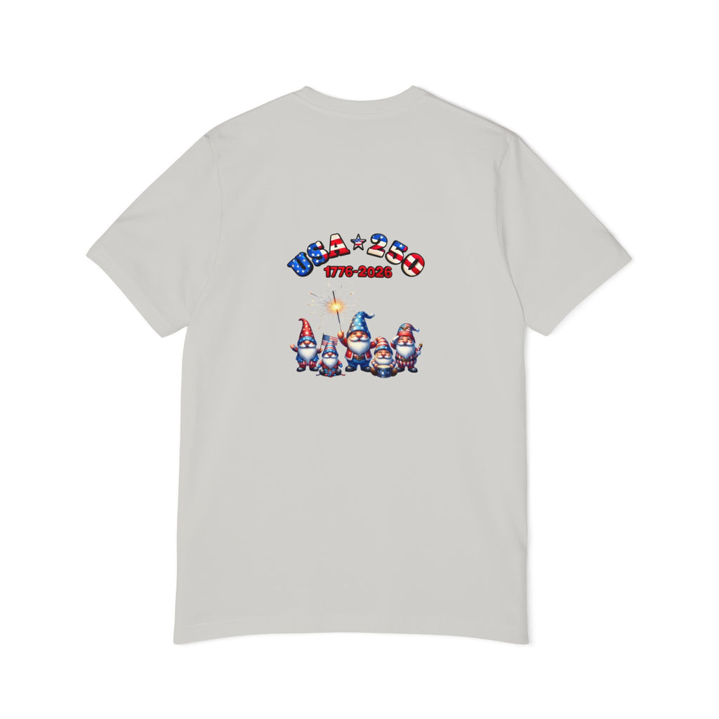 Chilling with My Gnomies Patriotic Unisex T-Shirt | USA 250, 1776-2026