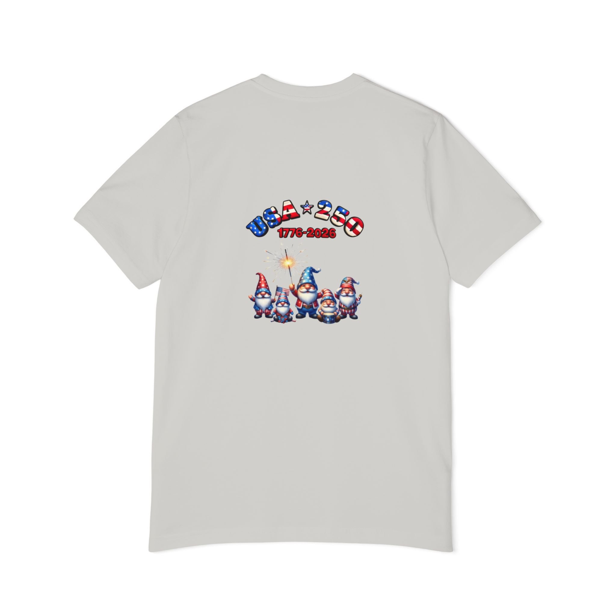 Chilling with My Gnomies Patriotic Unisex T-Shirt | USA 250, 1776-2026