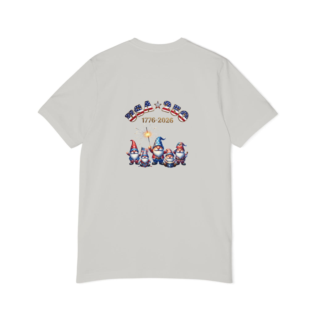 Chilling with My Gnomies Patriotic Unisex T-Shirt | USA 250, 1776-2026