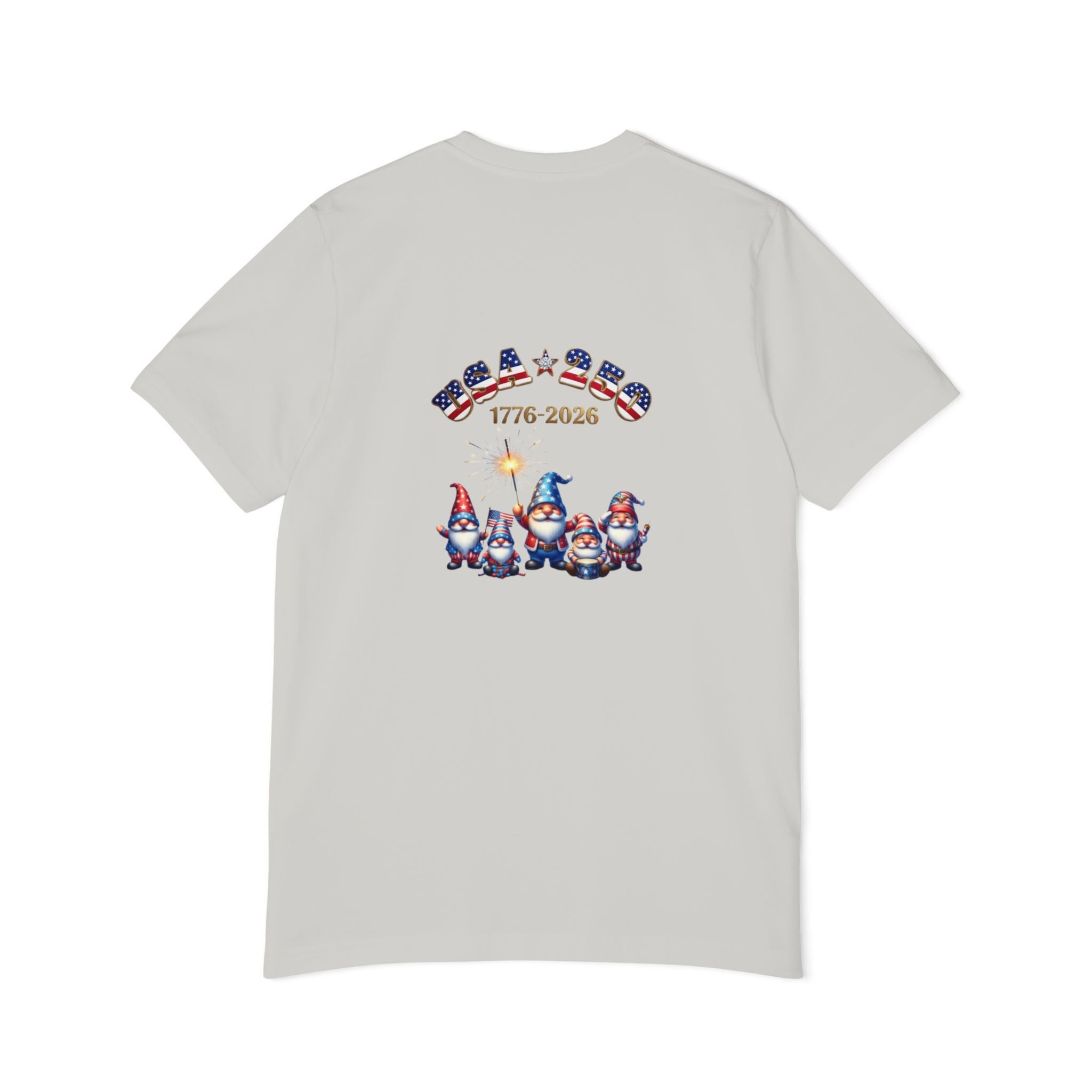 Chilling with My Gnomies Patriotic Unisex T-Shirt | USA 250, 1776-2026
