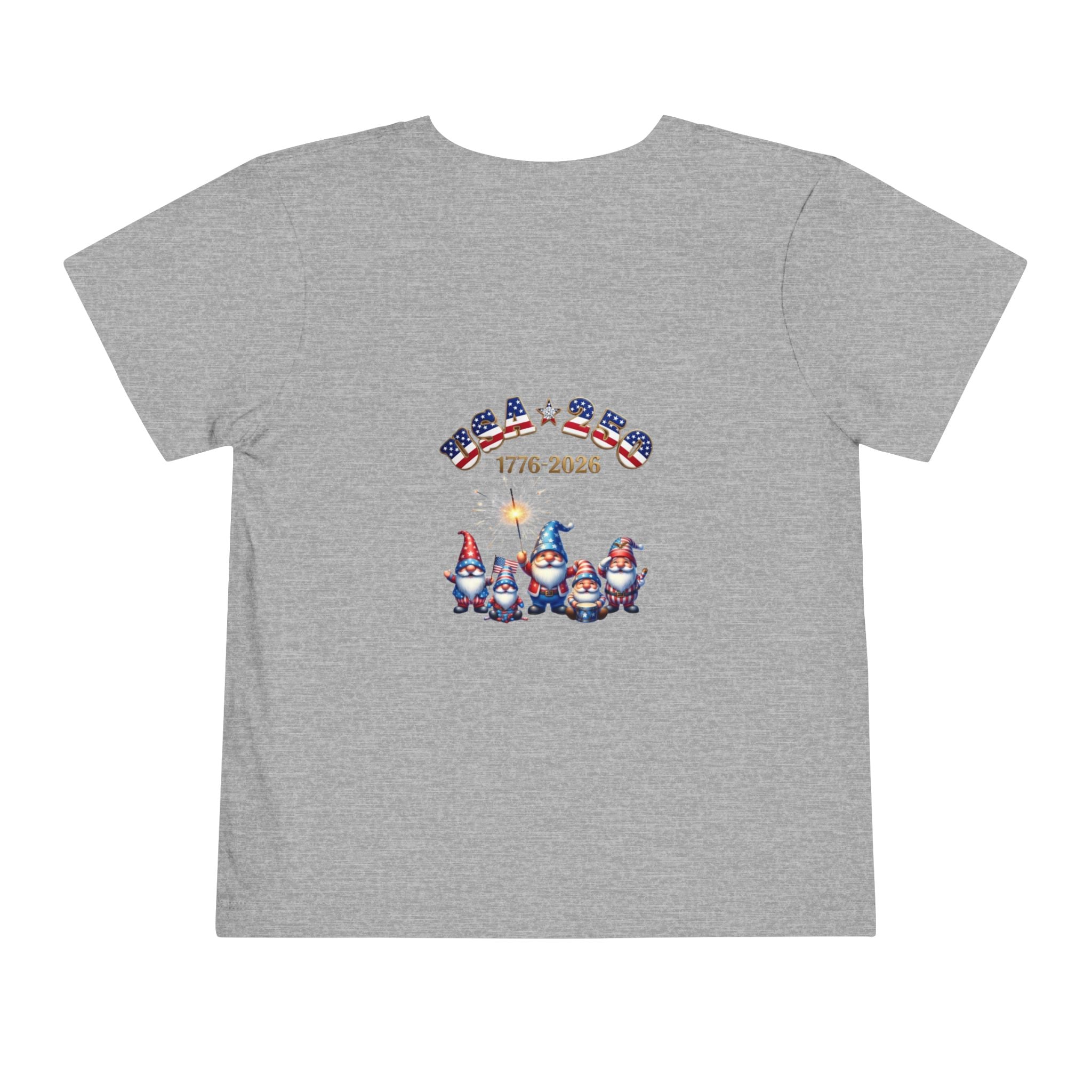 Patriotic Gnomes Unisex Toddler Tee | USA Stars Stripes 1776-2026