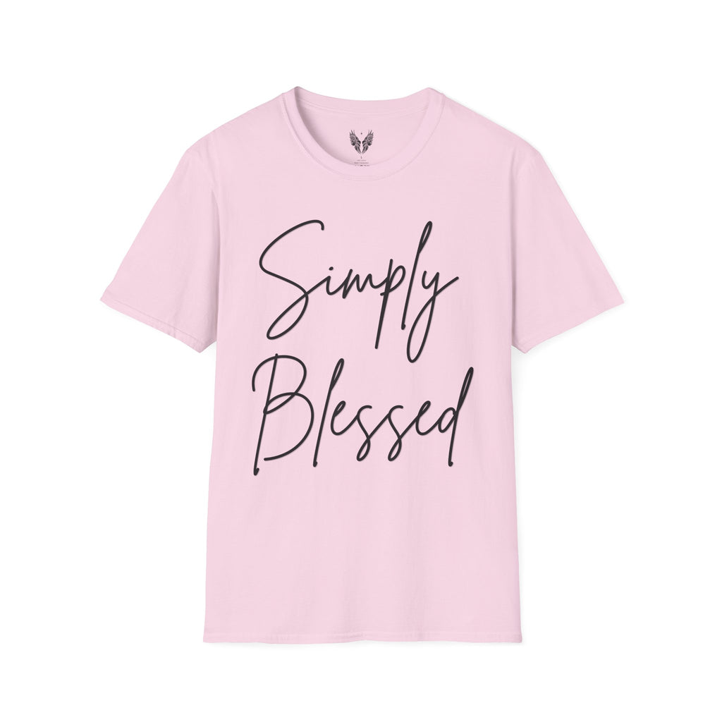 Simply Blessed Message Unisex Tee | Love, Gratitude, Faith T-Shirt