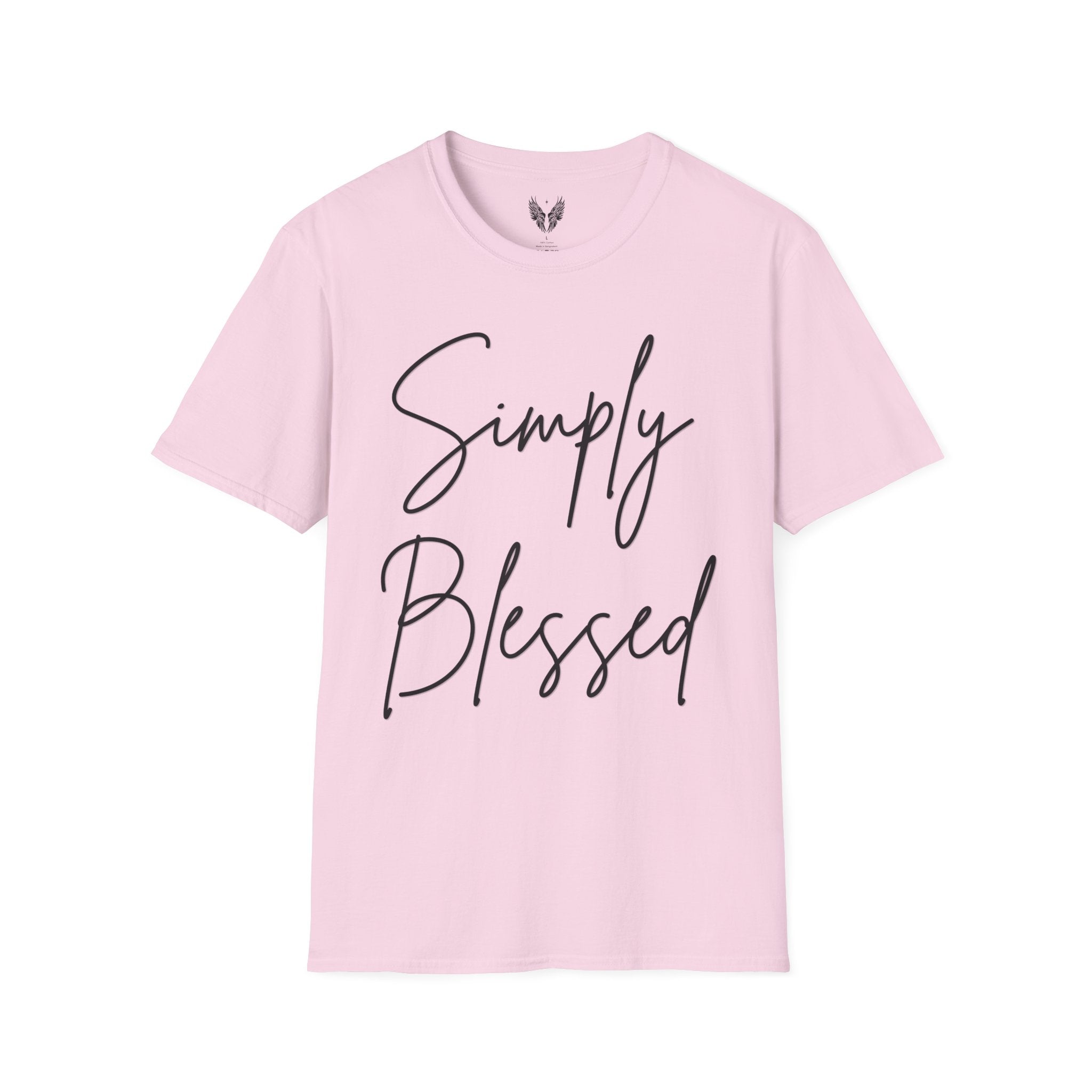 Simply Blessed Message Unisex Tee | Love, Gratitude, Faith T-Shirt
