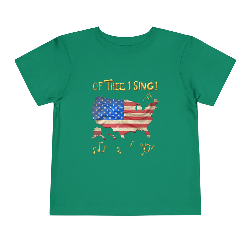 Of Thee I Sing! "My Country 'Tis of Thee Lyrics Toddler Tee | USA 250 Tribute, Patriotic Fun