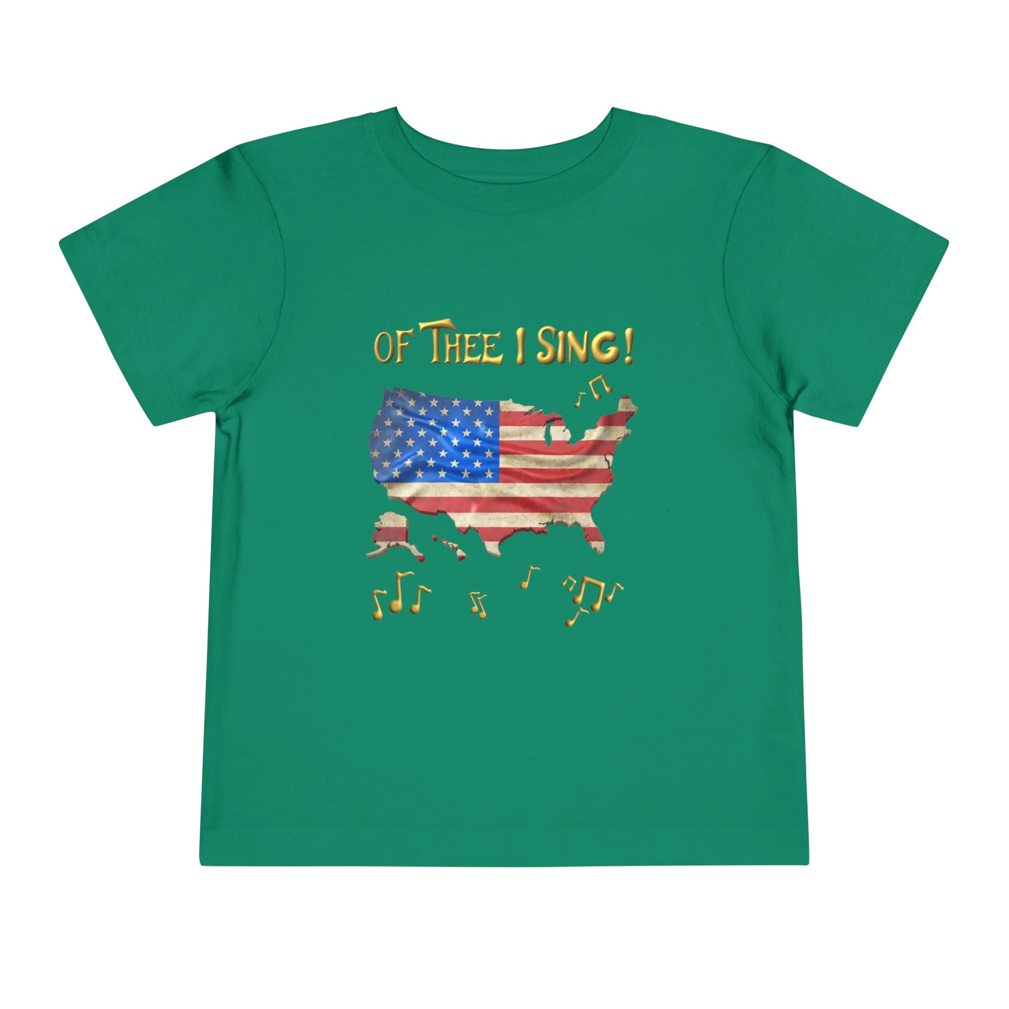 Of Thee I Sing! "My Country 'Tis of Thee Lyrics Toddler Tee | USA 250 Tribute, Patriotic Fun