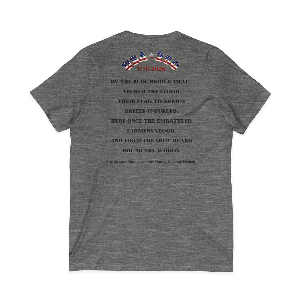 Patriot Ancestor V-Neck Tee — "Proud Descendant of a Patriot" Historical Tribute Shirt | Personalized