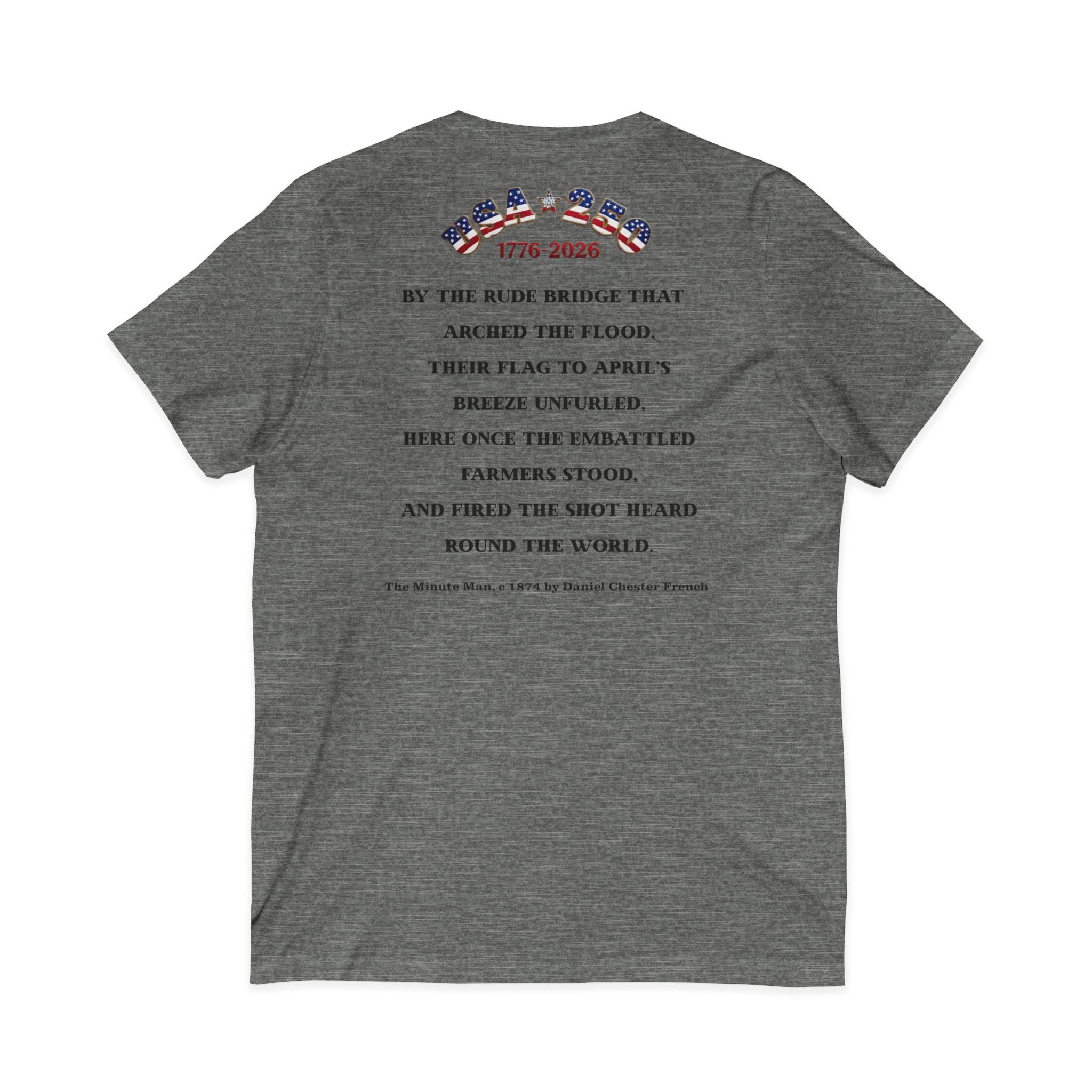 Patriot Ancestor V-Neck Tee — "Proud Descendant of a Patriot" Historical Tribute Shirt | Personalized