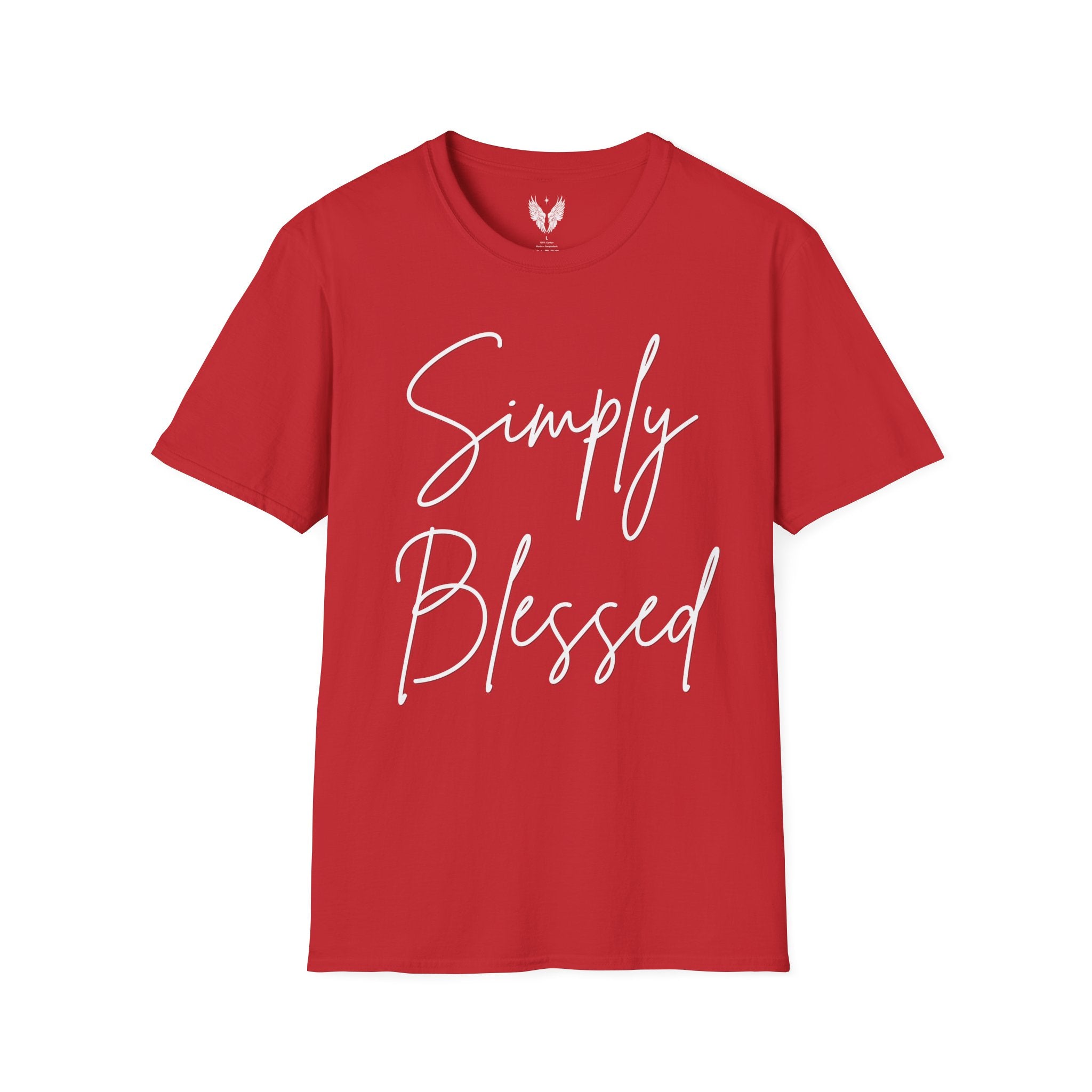 Simply Blessed Message Unisex Tee | Love, Gratitude, Faith T-Shirt