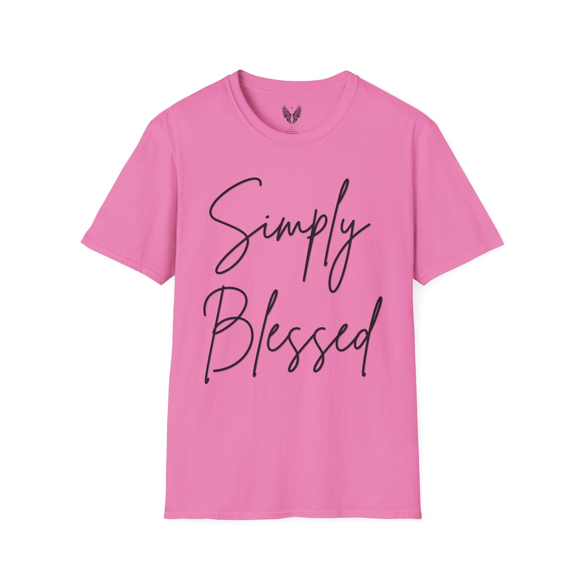 Simply Blessed Message Unisex Tee | Love, Gratitude, Faith T-Shirt