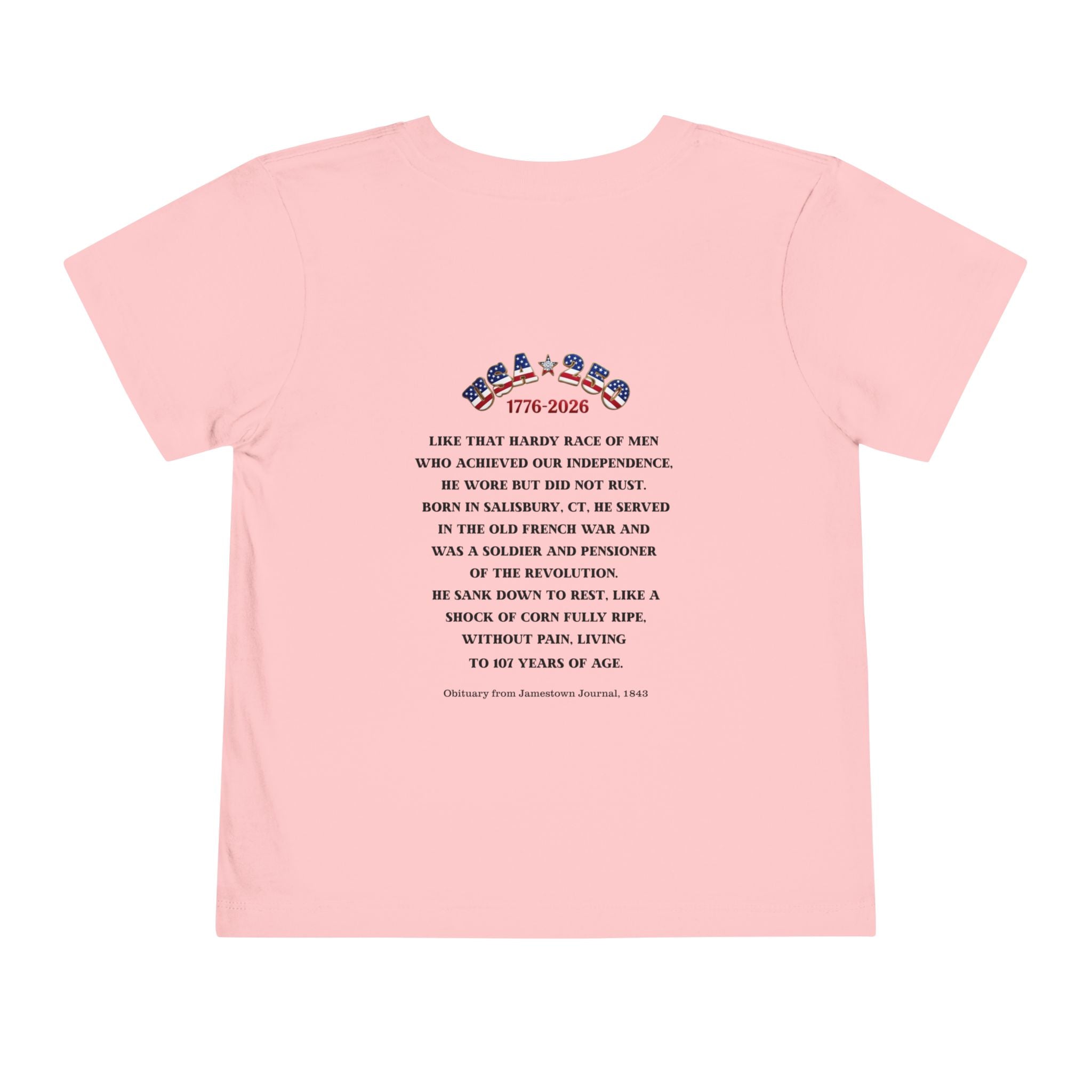 OWENS FAMILY with authentic obituary - Proud Descendant of a Patriot Unisex Toddler Tee | Revolutionary Soldier, American Flag