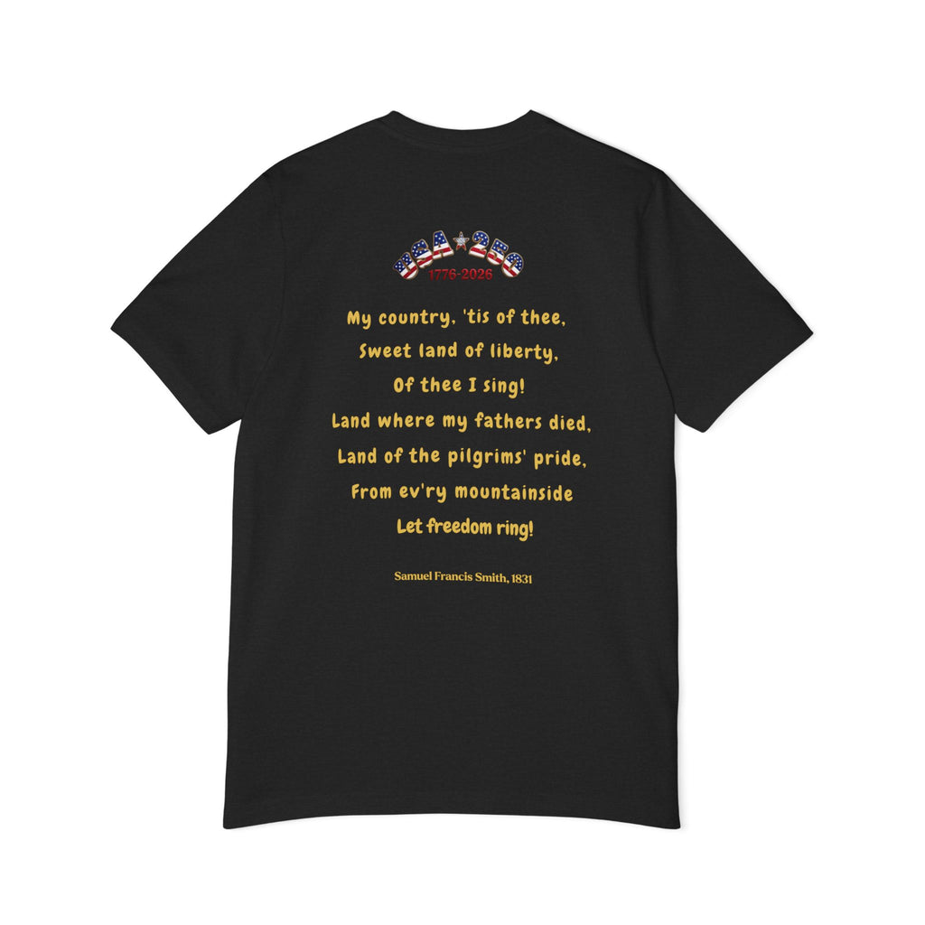 Of Thee I Sing USA 250 Unisex T-Shirt, 1776-2026 | Patriotic Tee