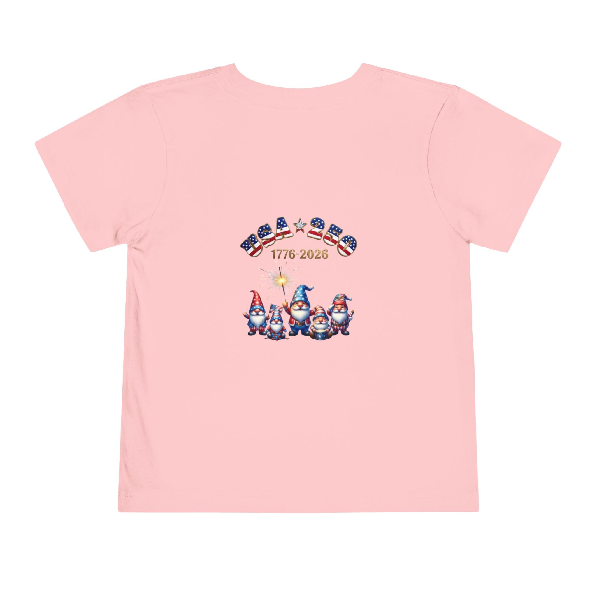 Patriotic Gnomes Unisex Toddler Tee | USA Stars Stripes 1776-2026