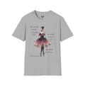 Ballet Dancer Illustration T-Shirt | Watercolor Ballerina Nietzsche Quote