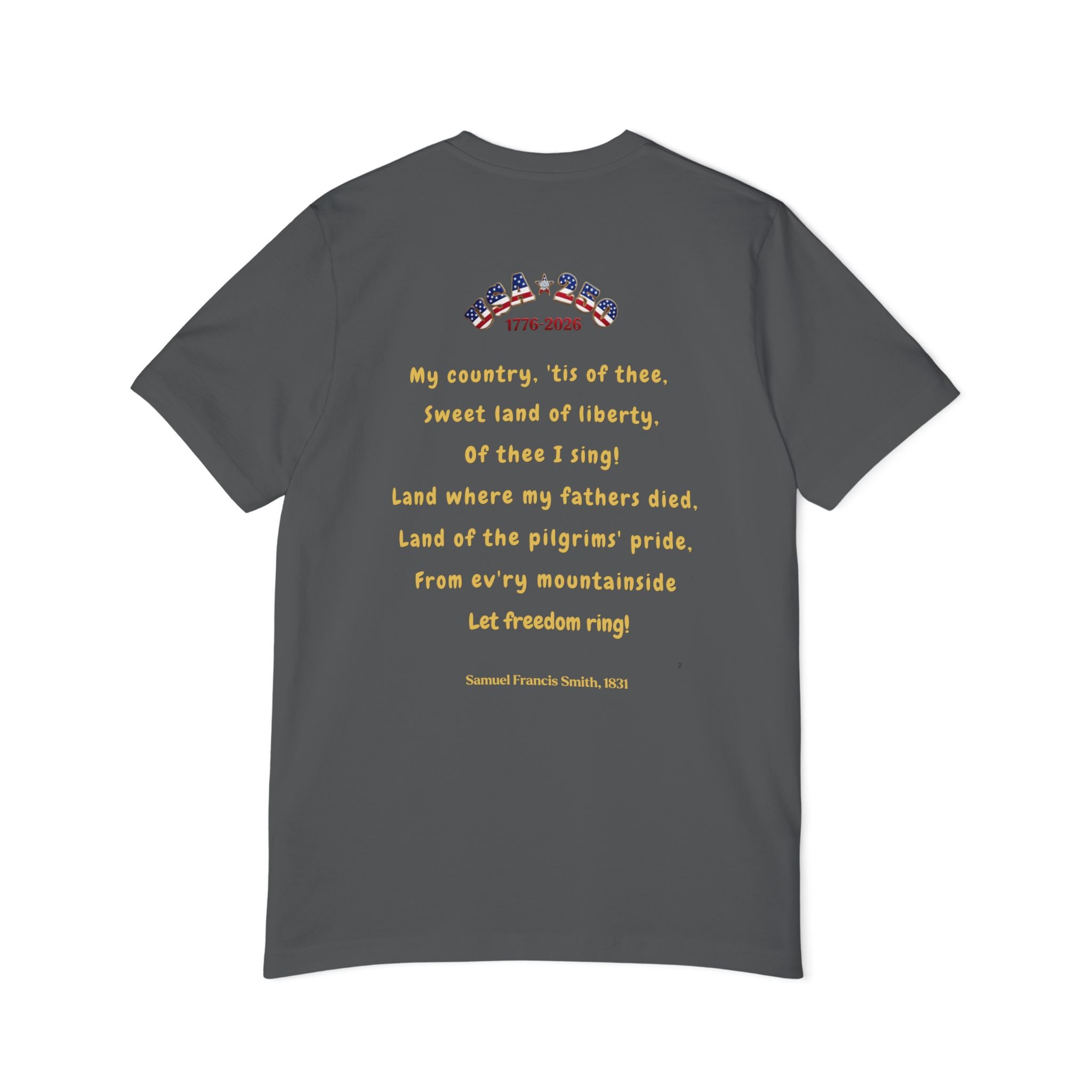 Of Thee I Sing USA 250 Unisex T-Shirt, 1776-2026 | Patriotic Tee