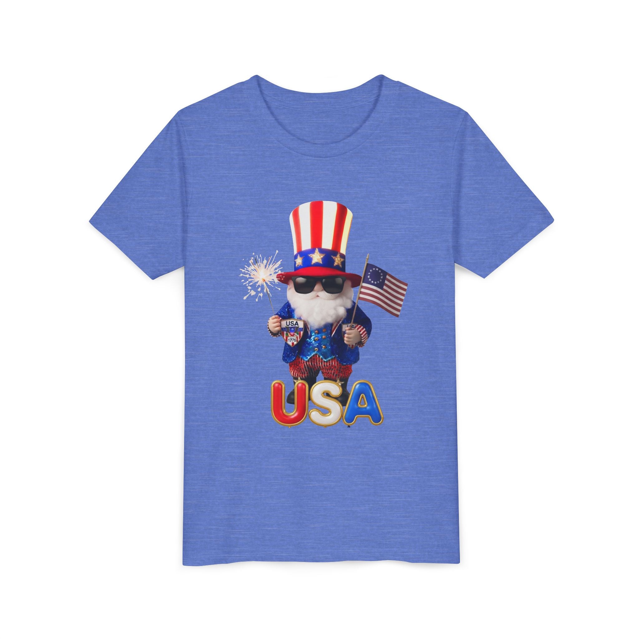 Patriotic Gnome USA Unisex Youth Tee | USA 250 Tribute