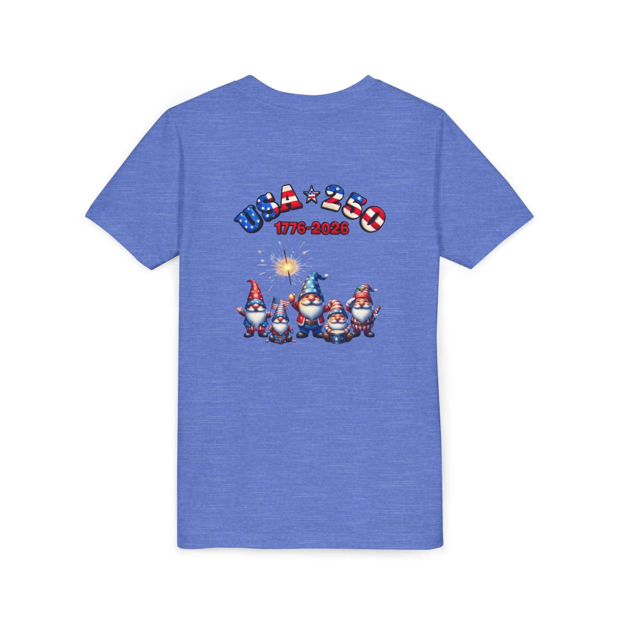 Chilling With My Gnomies Unisex Youth Tee | Patriotic 4th of July, USA 250 Tribute
