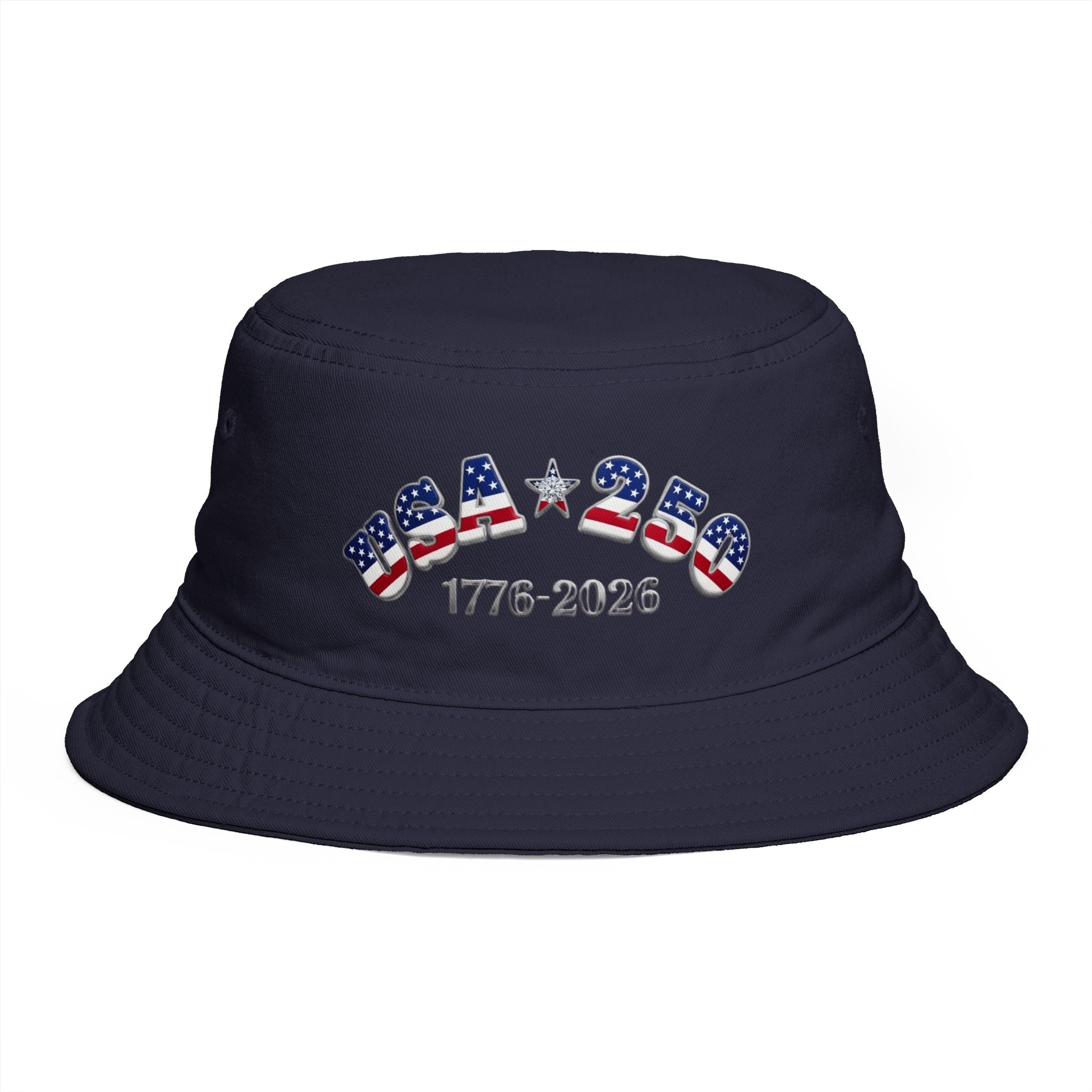 Patriotic USA Flag Unisex Bucket Hat | USA 250 1776-2026