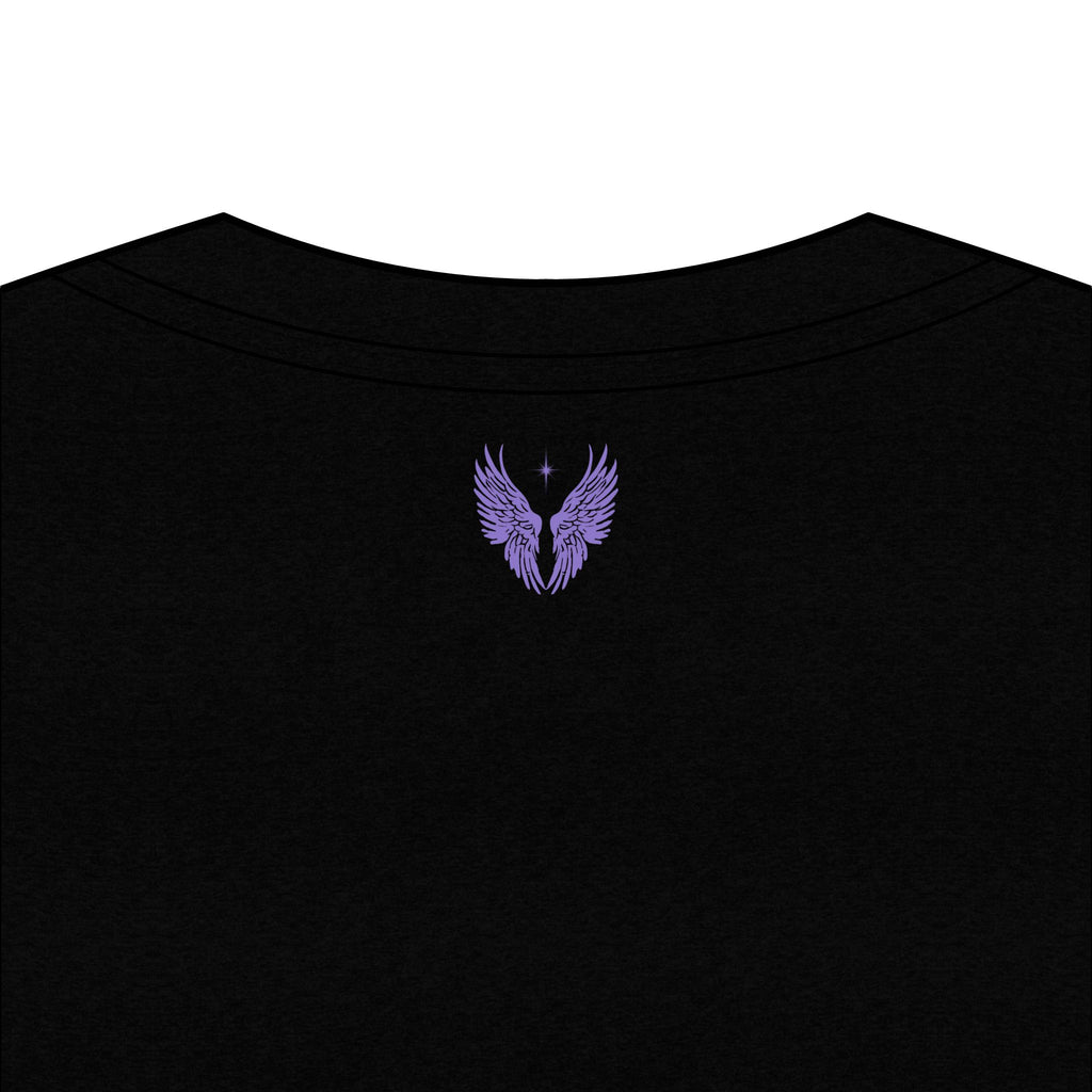 Emmanuel "God With Us" Name of God - Ladies V-Neck T-Shirt | Purple Script