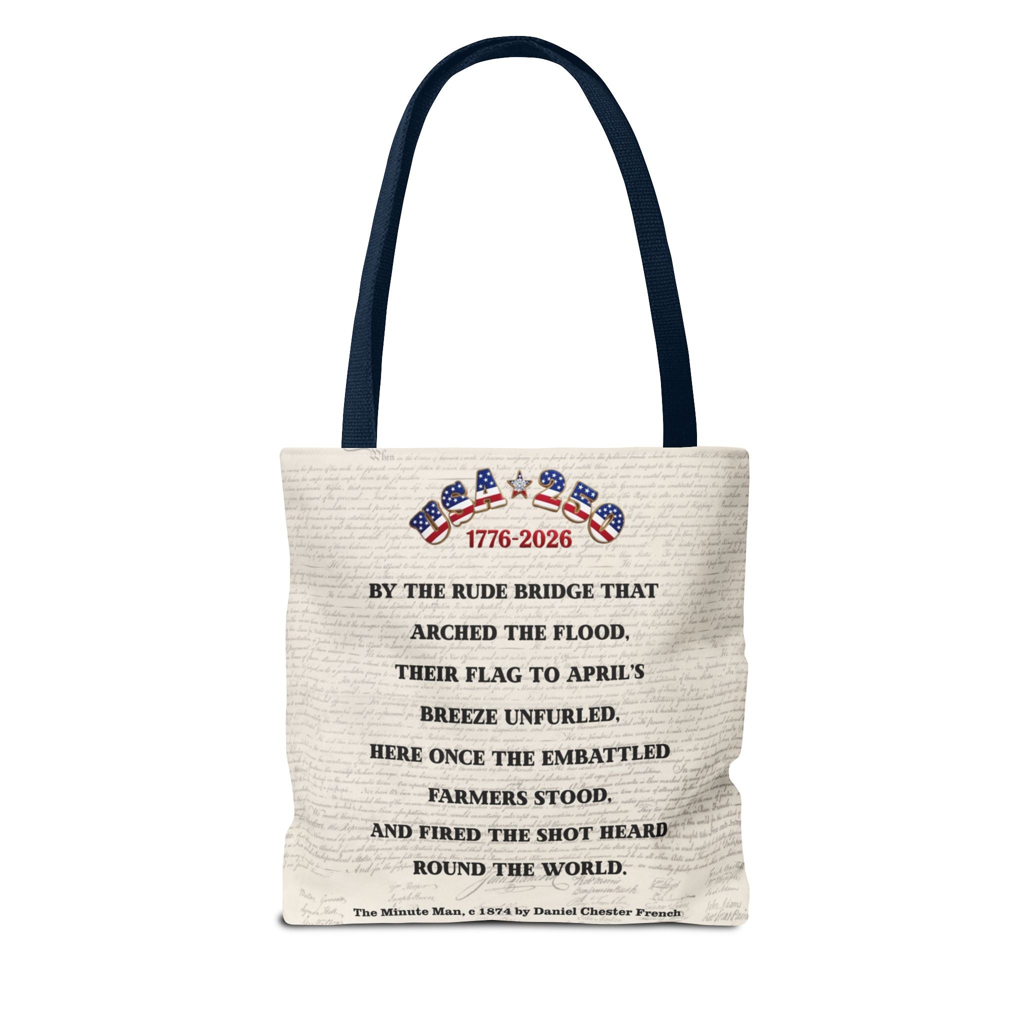 Patriot Descendant Tote Bag — "Proud Descendant of a Patriot" Revolutionary War Tribute | Personalize