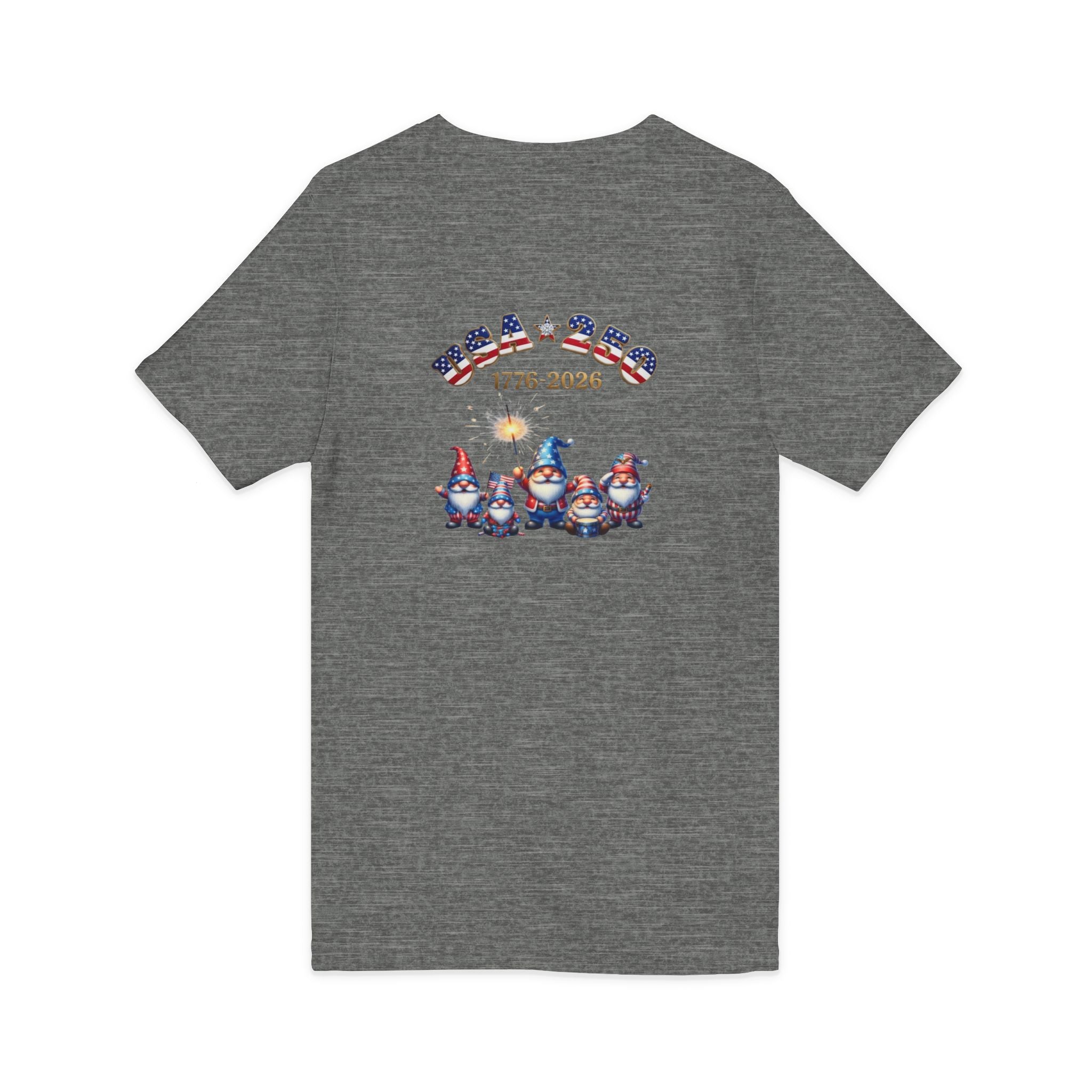Patriotic Gnomes V-Neck Tee – 'Chilling with My Gnomies' 4th of July Shirt