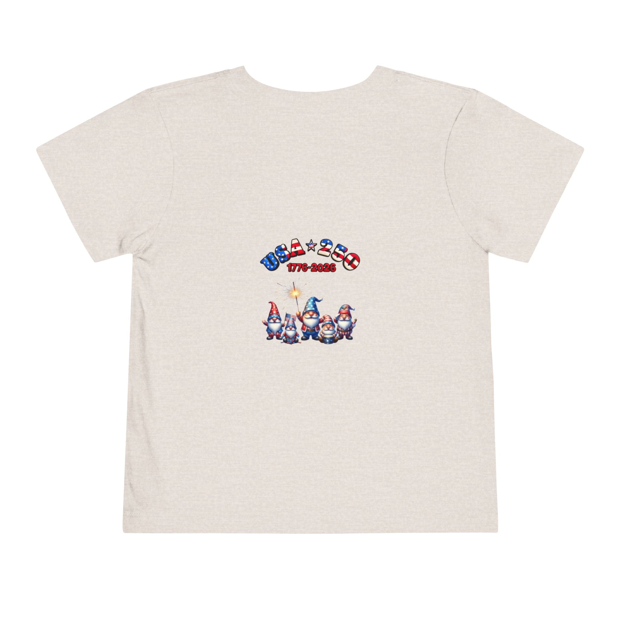 Patriotic Gnomes Unisex Toddler Tee | USA Stars Stripes 1776-2026