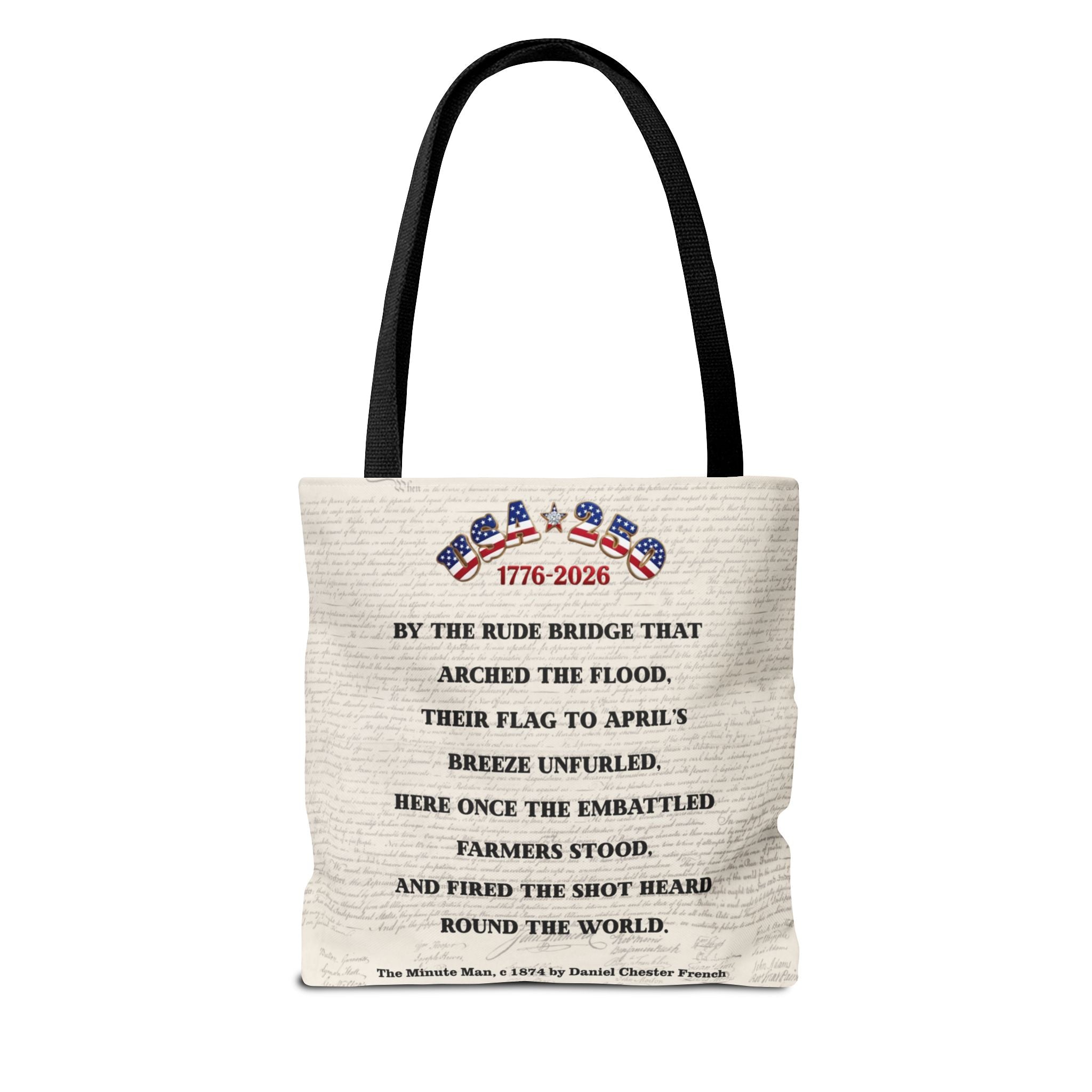 Patriot Descendant Tote Bag — "Proud Descendant of a Patriot" Revolutionary War Tribute | Personalize