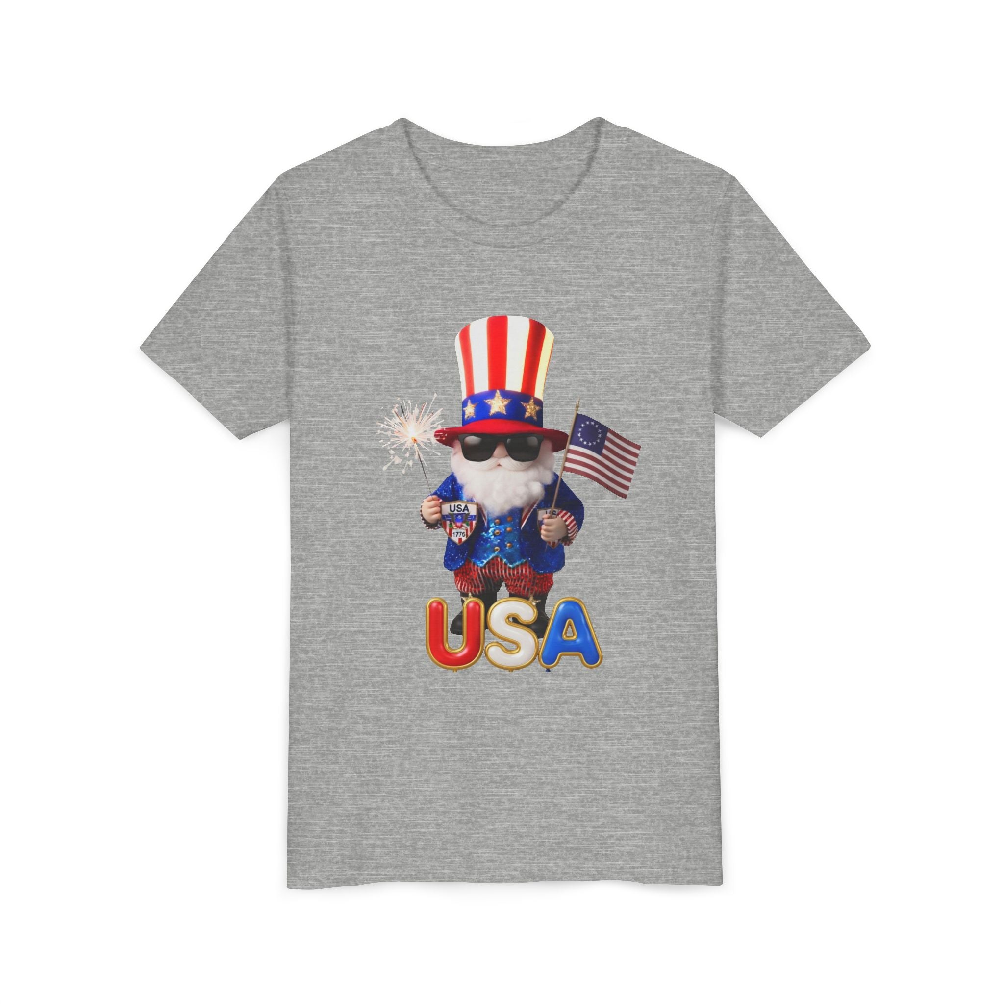 Patriotic Gnome USA Unisex Youth Tee | USA 250 Tribute
