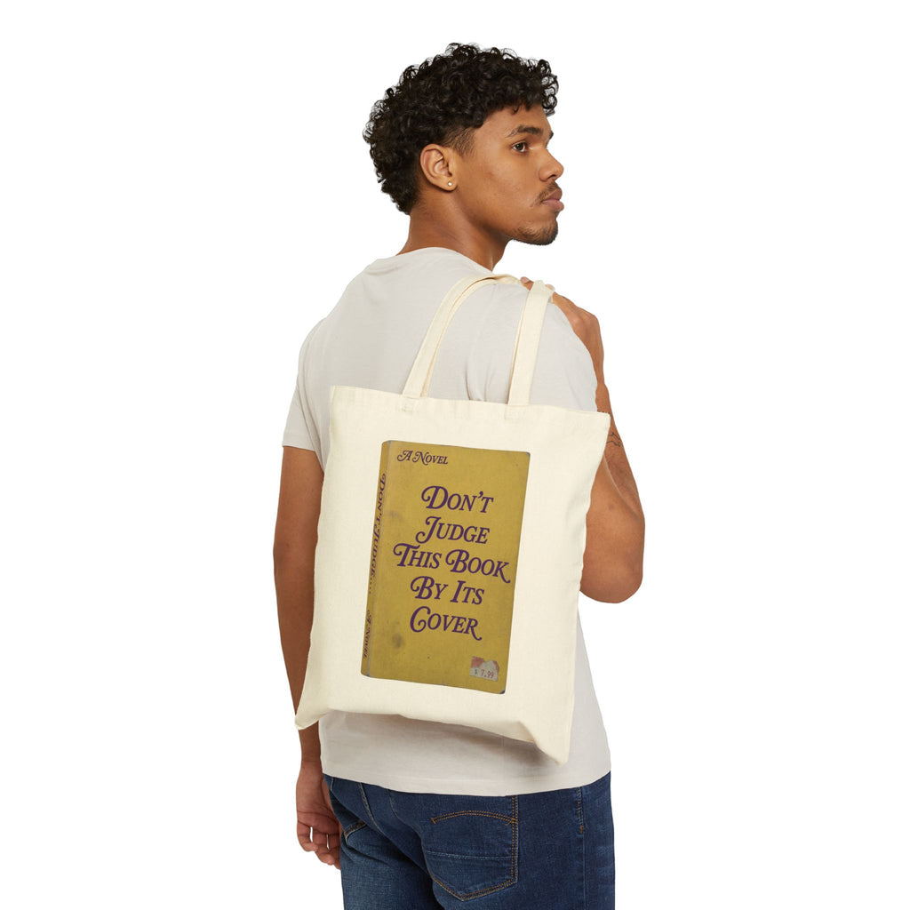 Don't Judge a Book by Its Cover Tote | Bookish Canvas Library Quote Bag