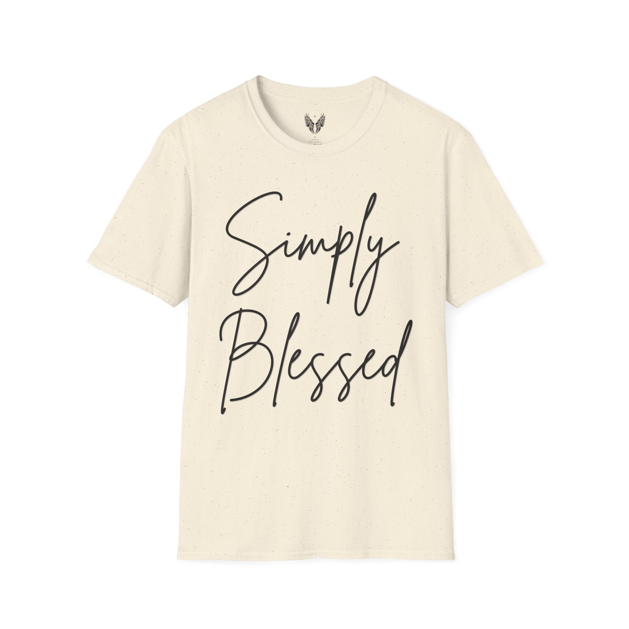 Simply Blessed Message Unisex Tee | Love, Gratitude, Faith T-Shirt