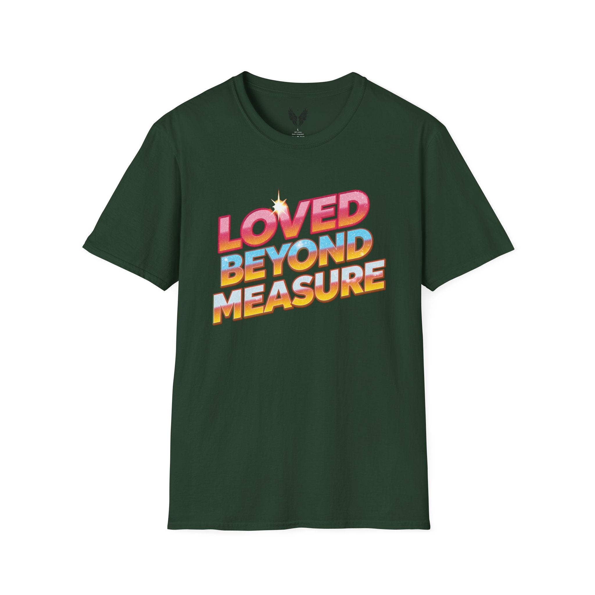 Loved Beyond Measure Unisex Tee | Love Gratitude T-Shirt, Vintage 80's