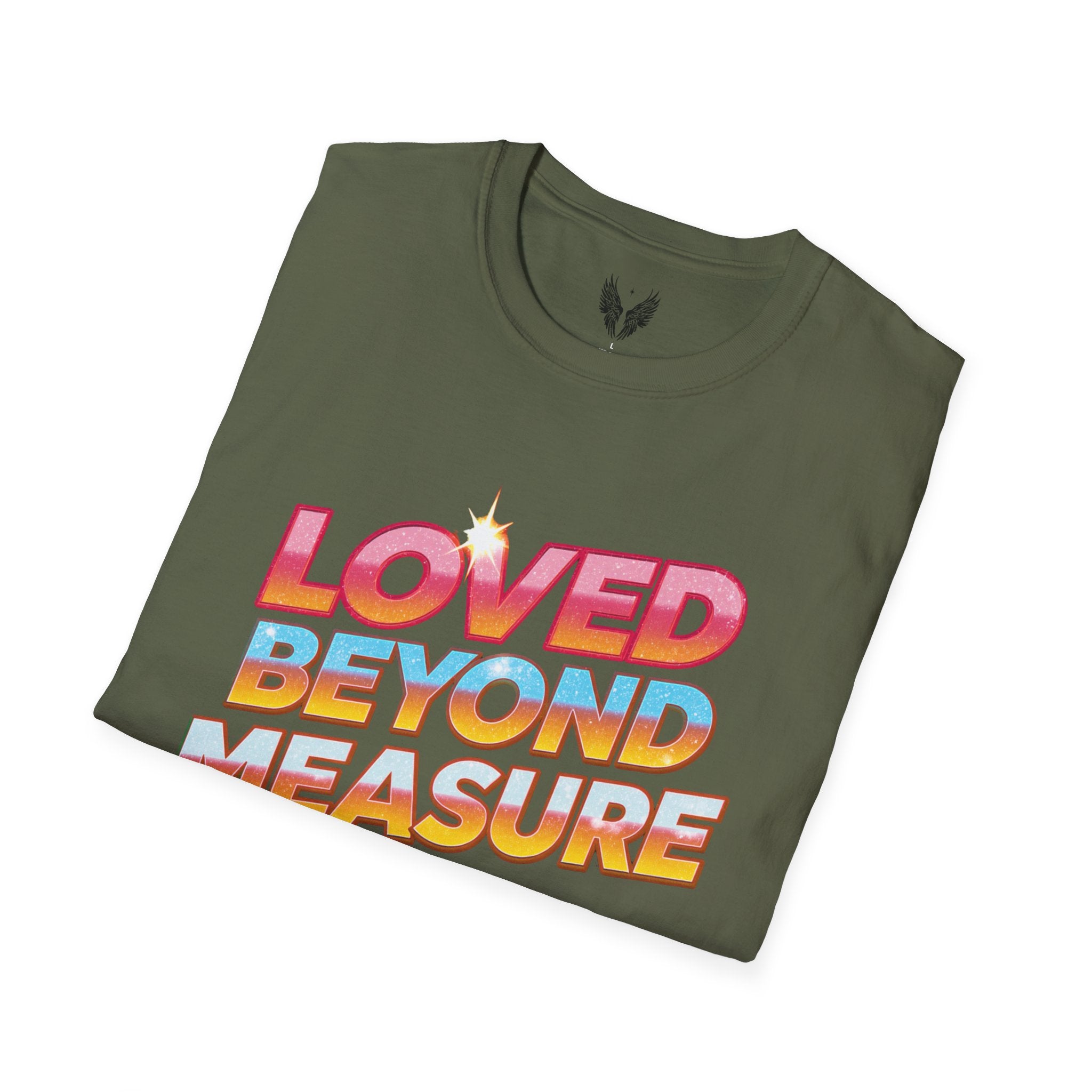 Loved Beyond Measure Unisex Tee | Love Gratitude T-Shirt, Vintage 80's