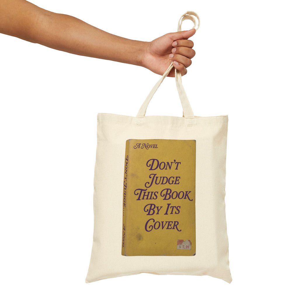 Don't Judge a Book by Its Cover Tote | Bookish Canvas Library Quote Bag