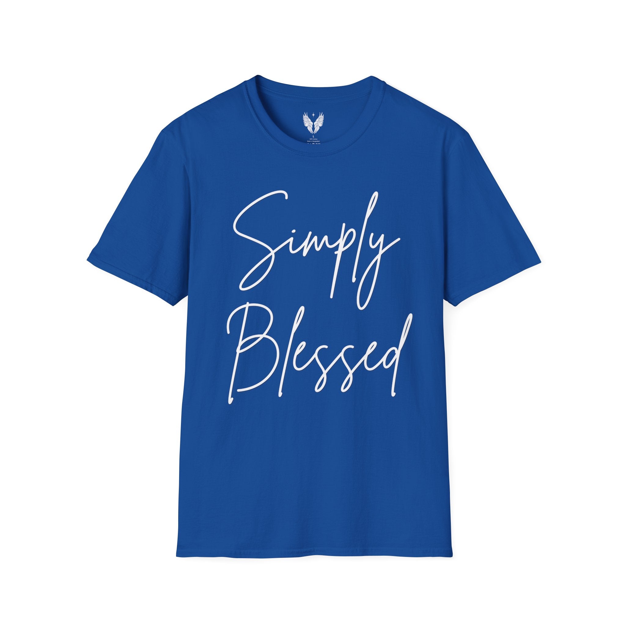 Simply Blessed Message Unisex Tee | Love, Gratitude, Faith T-Shirt