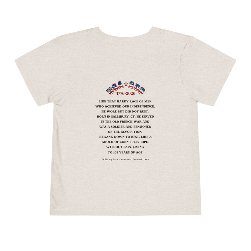 OWENS FAMILY with authentic obituary - Proud Descendant of a Patriot Unisex Toddler Tee | Revolutionary Soldier, American Flag