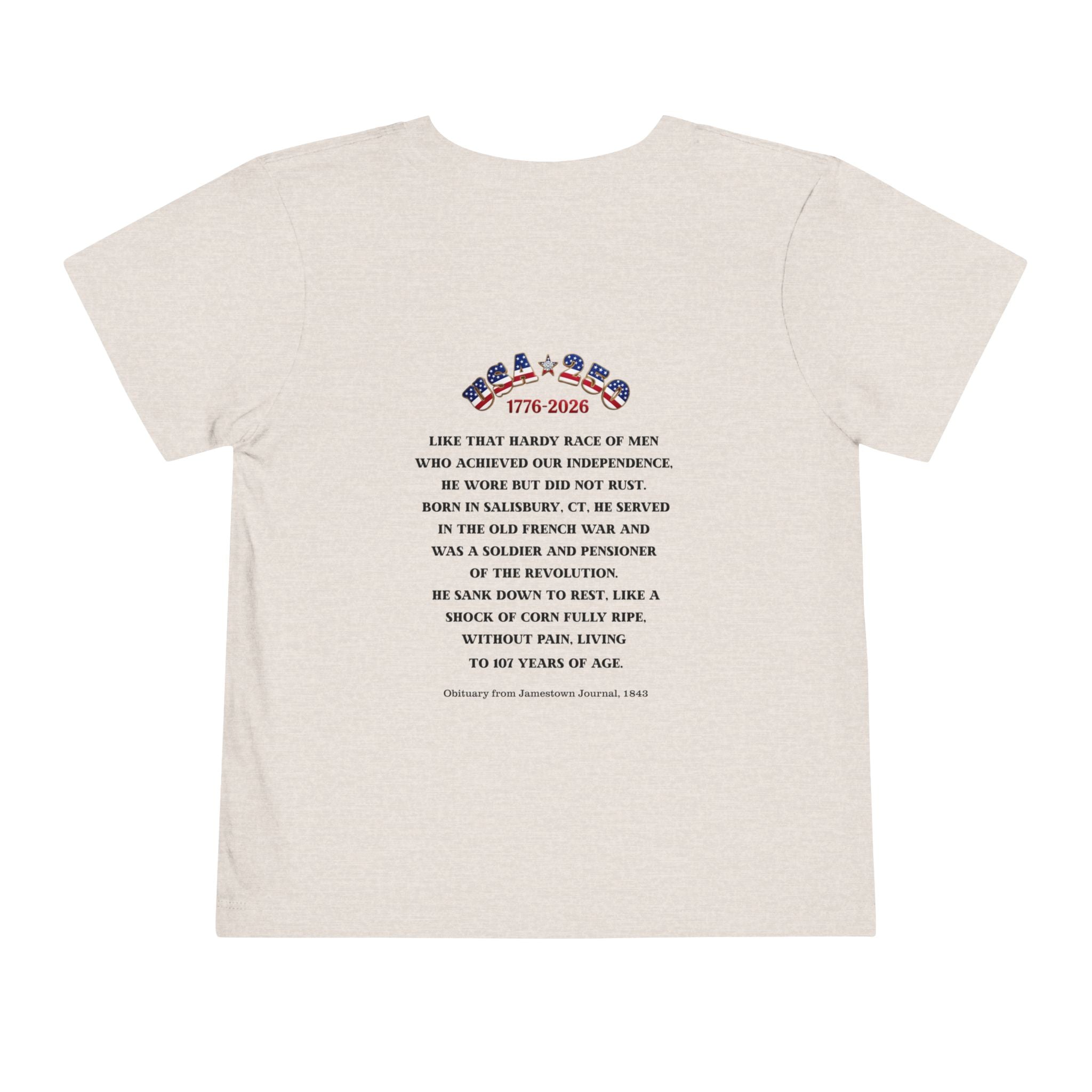 OWENS FAMILY with authentic obituary - Proud Descendant of a Patriot Unisex Toddler Tee | Revolutionary Soldier, American Flag