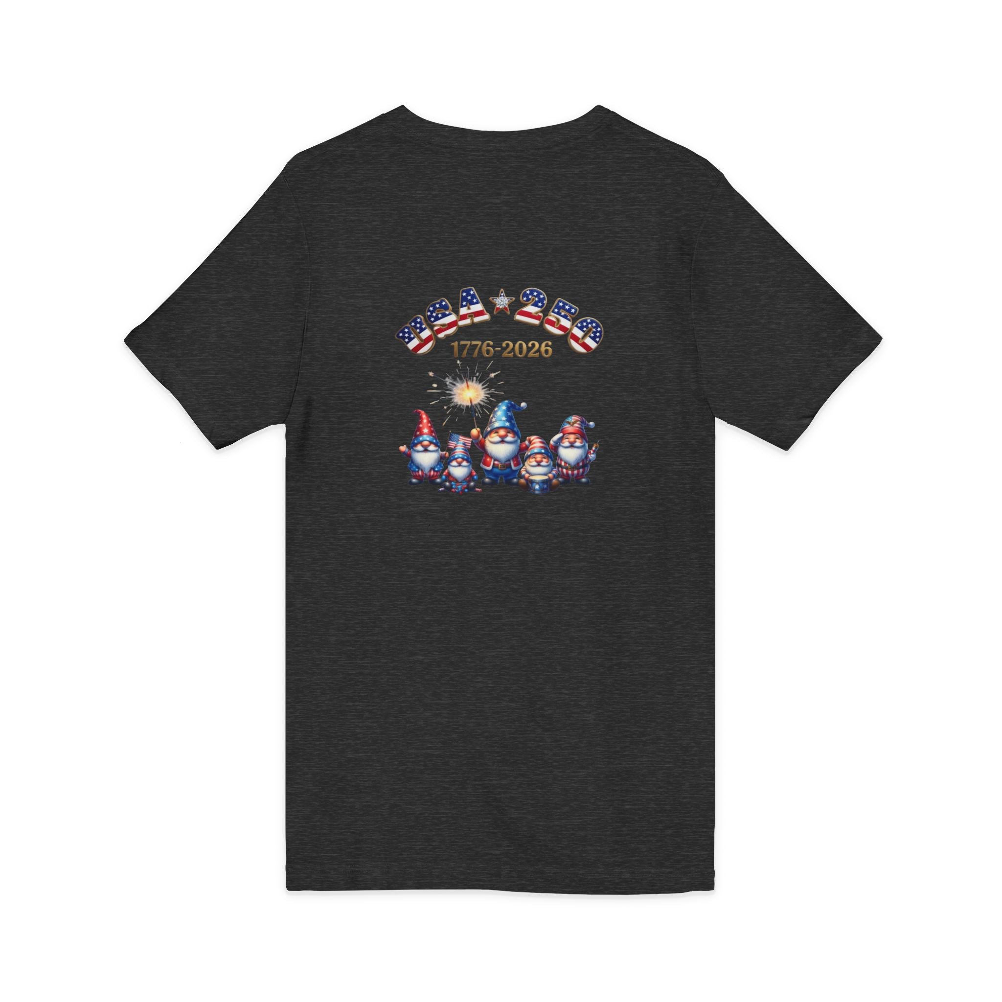 Patriotic Gnomes V-Neck Tee – 'Chilling with My Gnomies' 4th of July Shirt