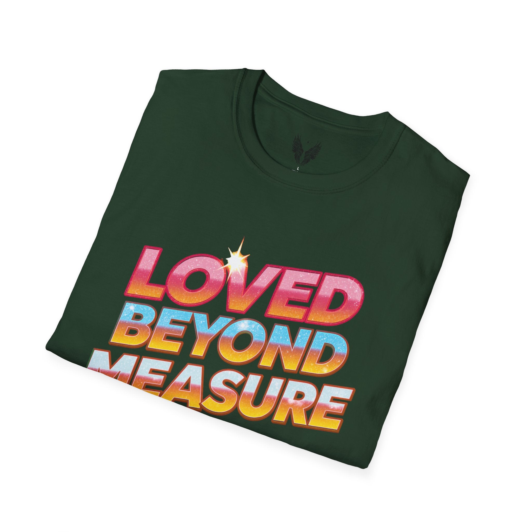 Loved Beyond Measure Unisex Tee | Love Gratitude T-Shirt, Vintage 80's