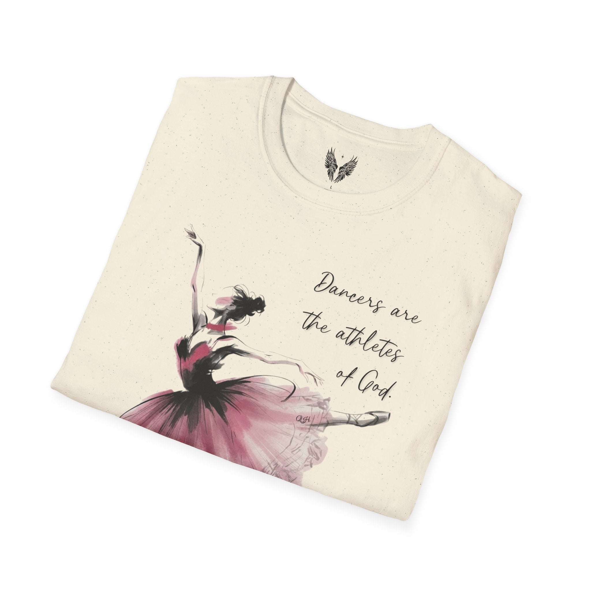 Ballerina Watercolor Illustration T-Shirt | Dancers Are The Athletes of God,  Albert Einstein