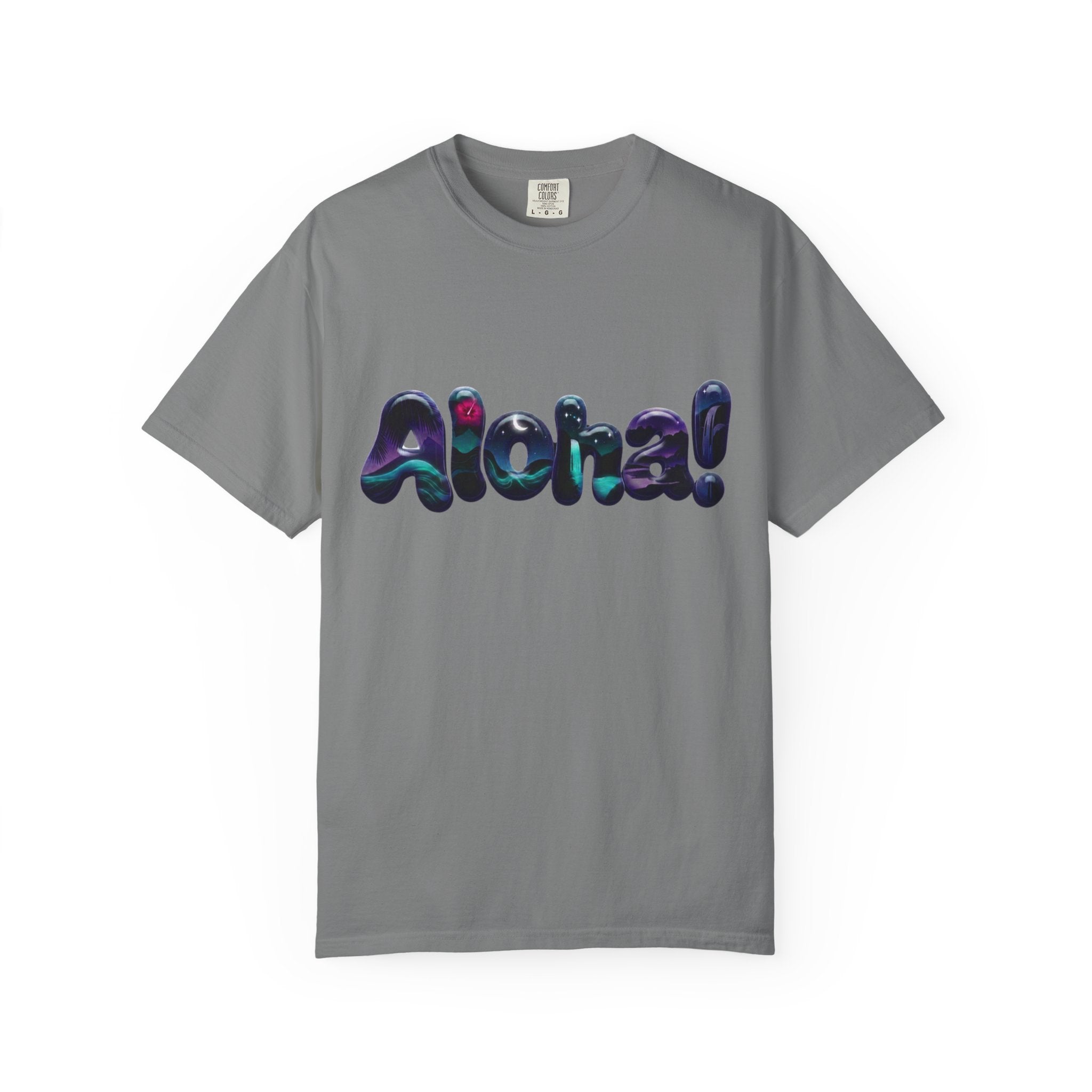 Aloha! Wave Lettering T-Shirt | Hawaiian Surf Graphic Tee