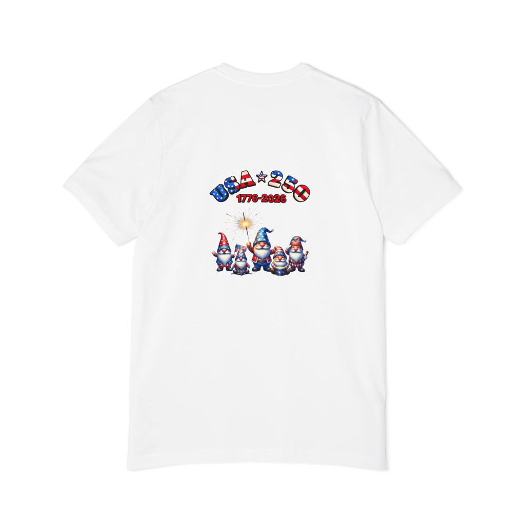 Chilling with My Gnomies Patriotic Unisex T-Shirt | USA 250, 1776-2026