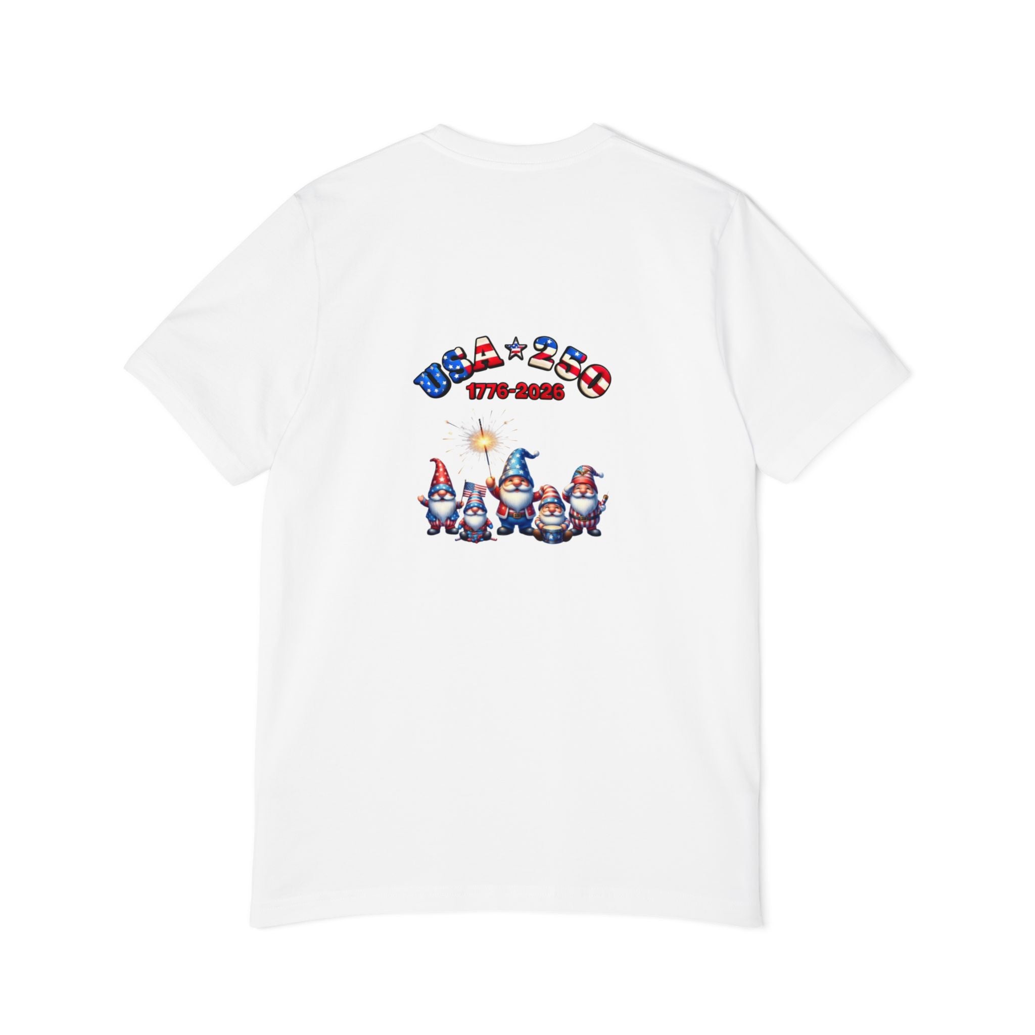 Chilling with My Gnomies Patriotic Unisex T-Shirt | USA 250, 1776-2026