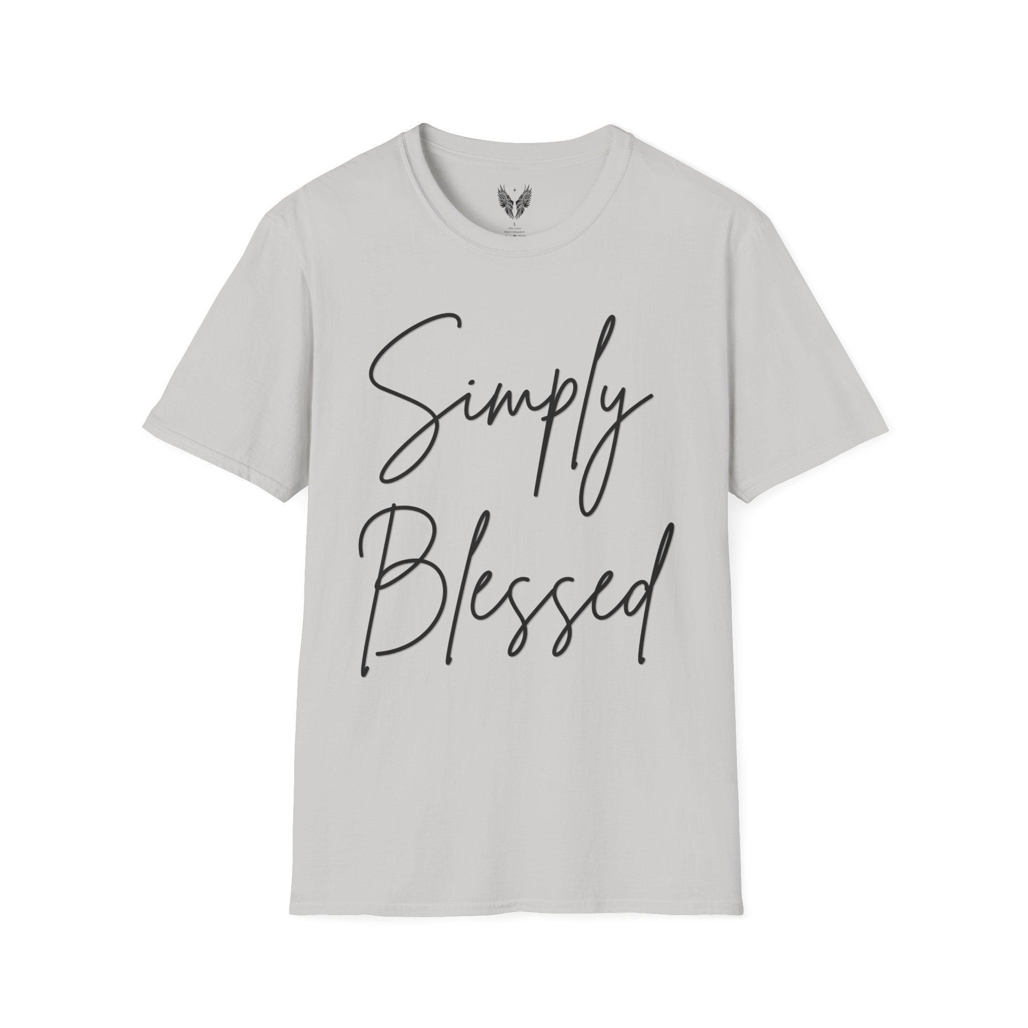 Simply Blessed Message Unisex Tee | Love, Gratitude, Faith T-Shirt