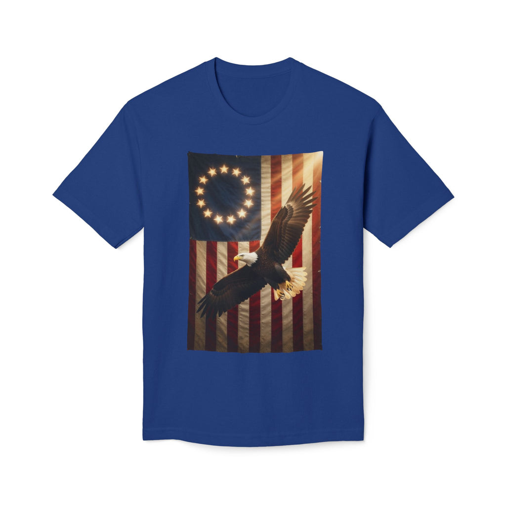 Betsy Ross Flag Soaring Eagle Unisex T-Shirt | USA 250 1776-2026, The Flag Speaks poem