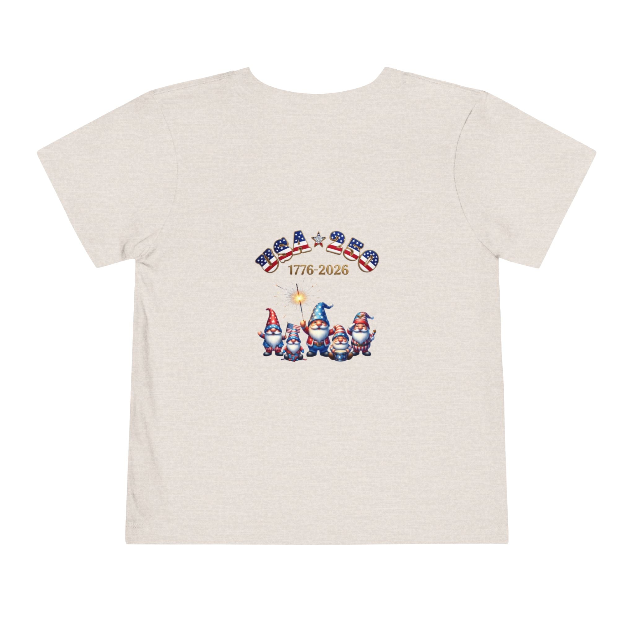 Patriotic Gnomes Unisex Toddler Tee | USA Stars Stripes 1776-2026