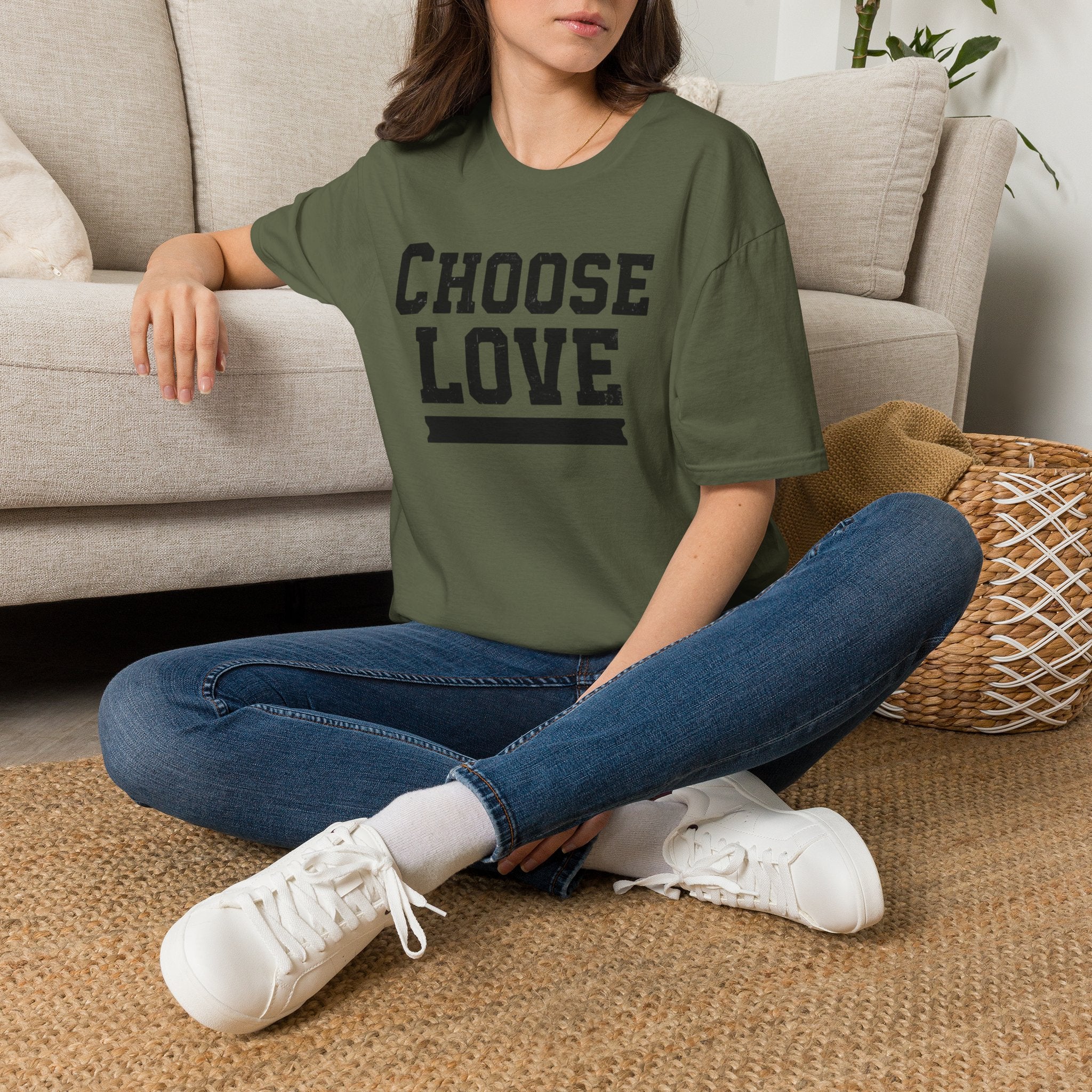 Choose Love Inspirational Unisex T-Shirt | Strong Love Message Tee