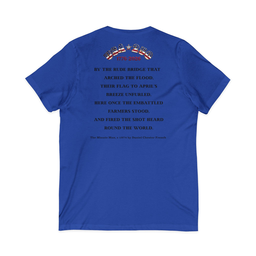 Patriot Ancestor V-Neck Tee — "Proud Descendant of a Patriot" Historical Tribute Shirt | Personalized