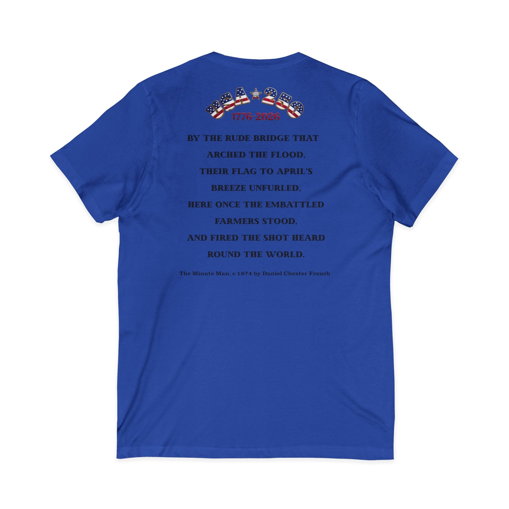 Patriot Ancestor V-Neck Tee — "Proud Descendant of a Patriot" Historical Tribute Shirt | Personalized