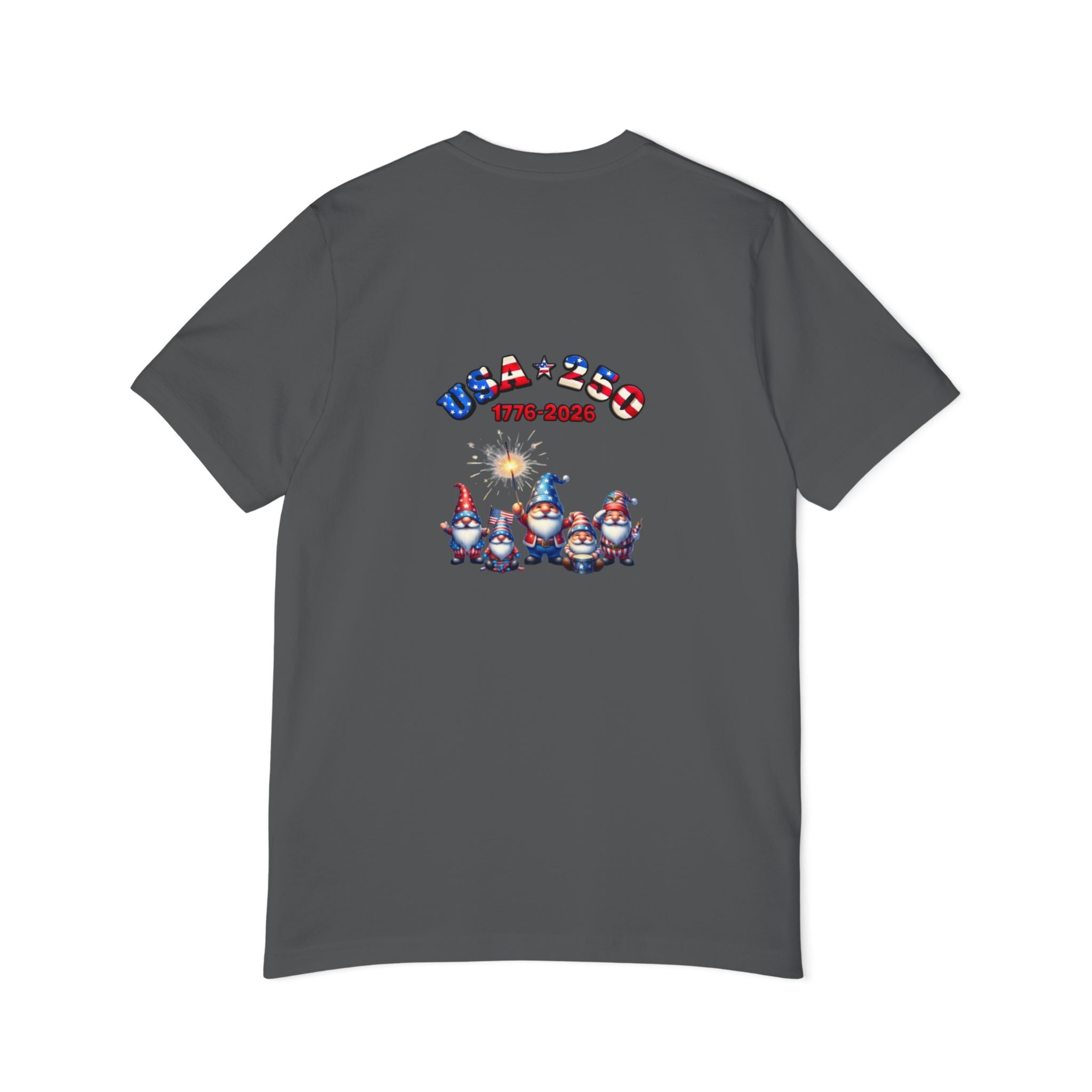 Chilling with My Gnomies Patriotic Unisex T-Shirt | USA 250, 1776-2026